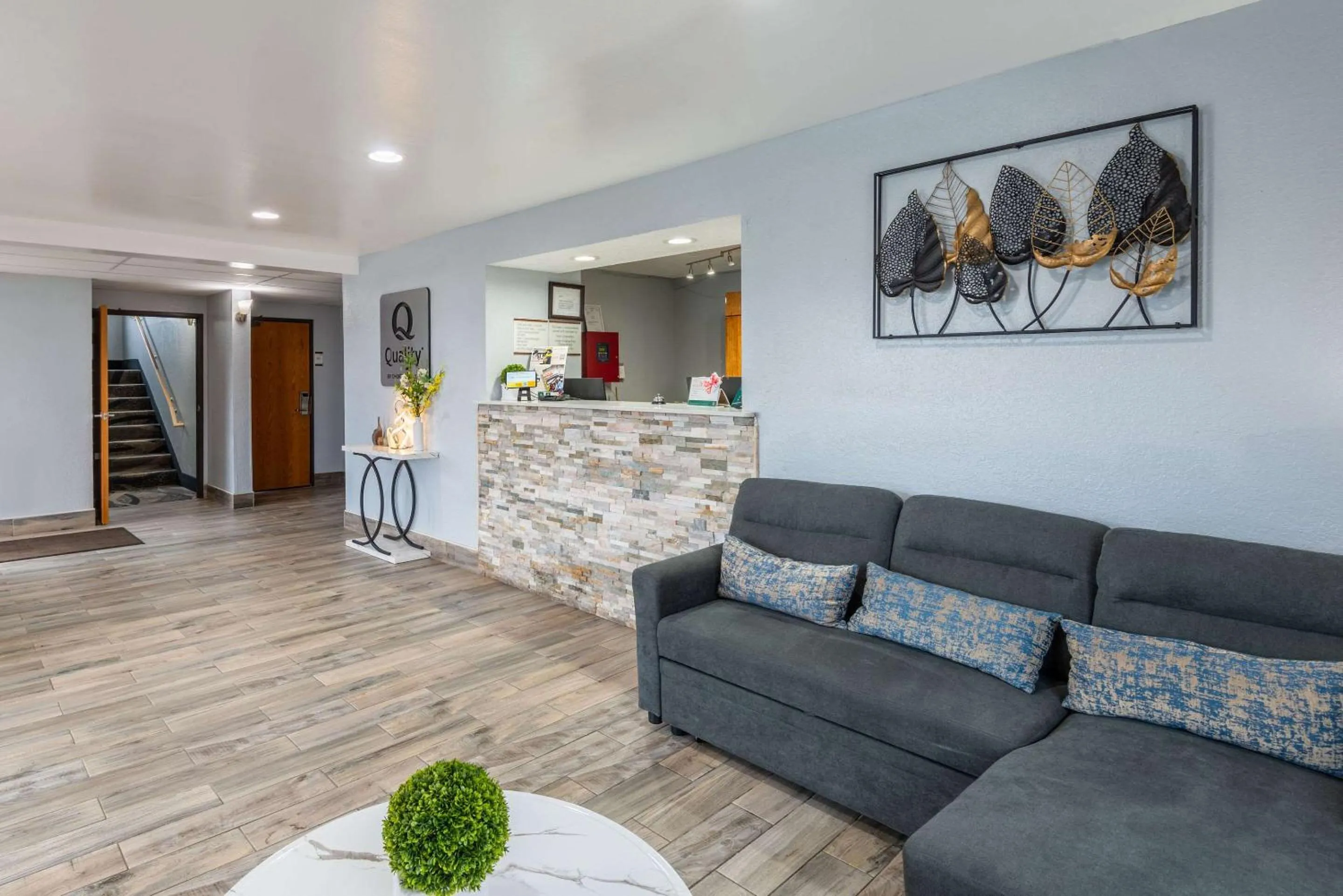 Lobby or reception in Quality Inn Oneida near Casino