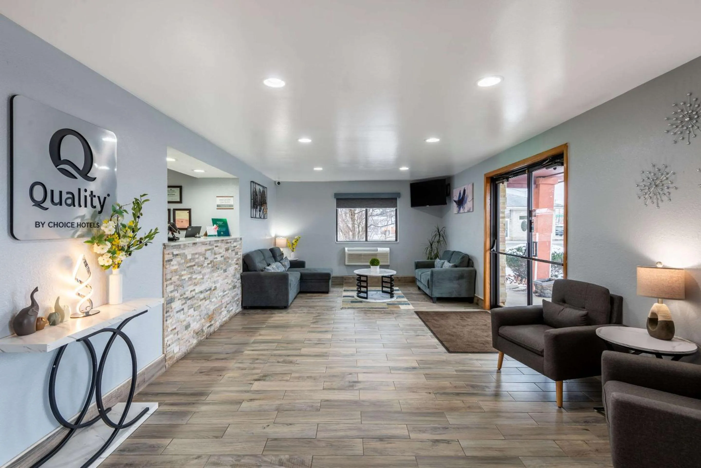 Lobby or reception in Quality Inn Oneida near Casino