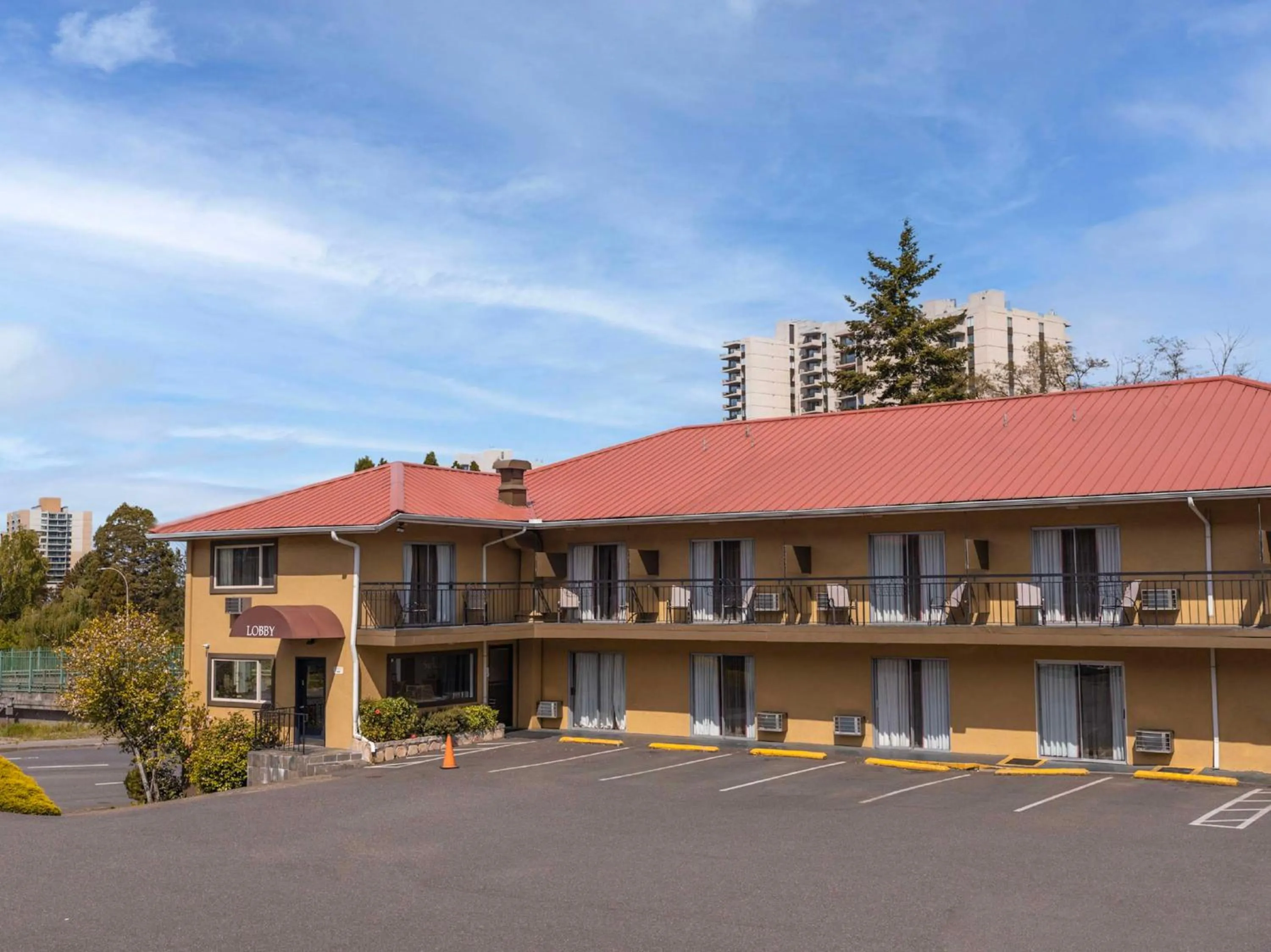 Property building in SureStay Hotel by Best Western Portland City Center