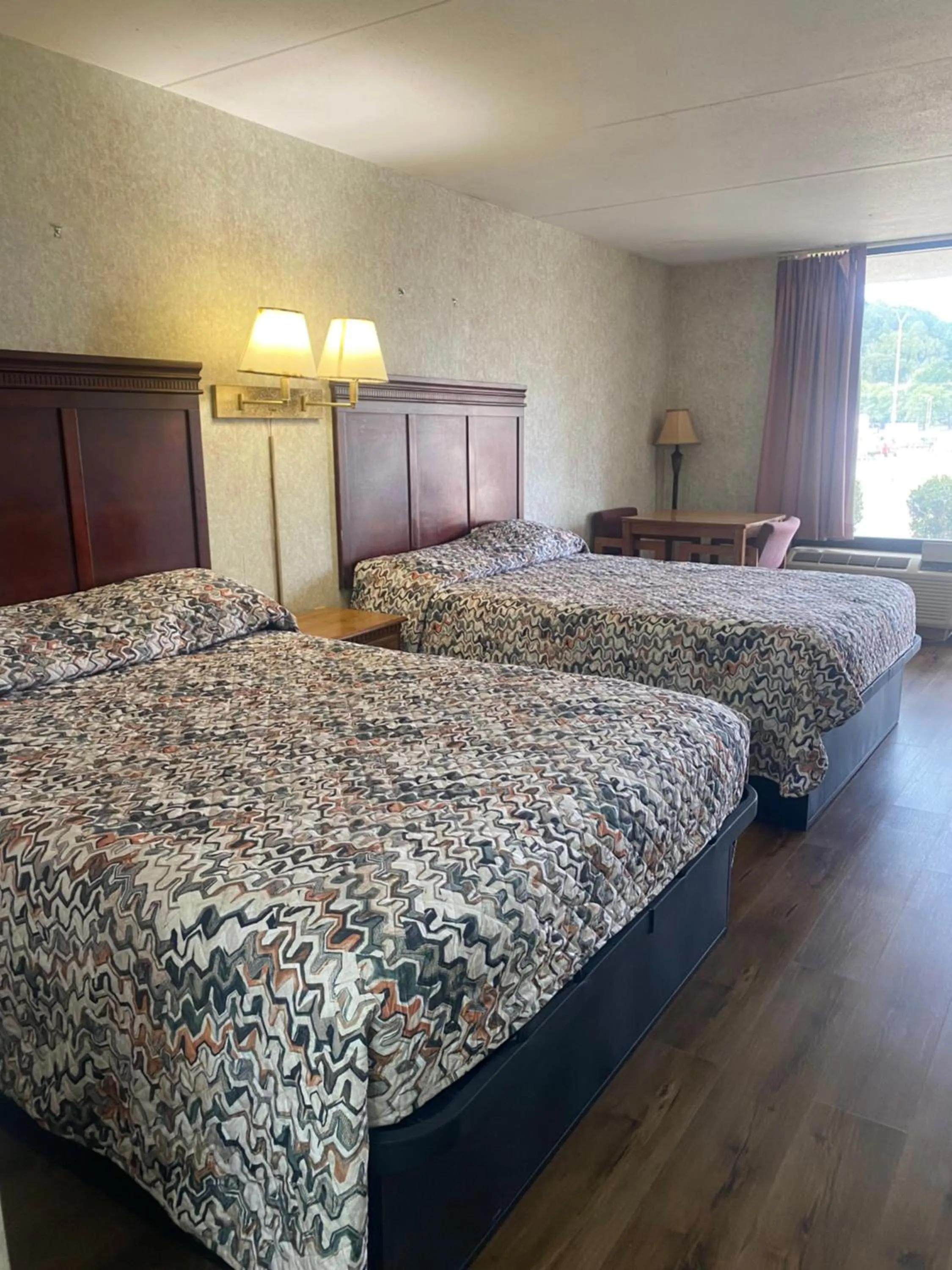 Bed in Riverfront Lodge