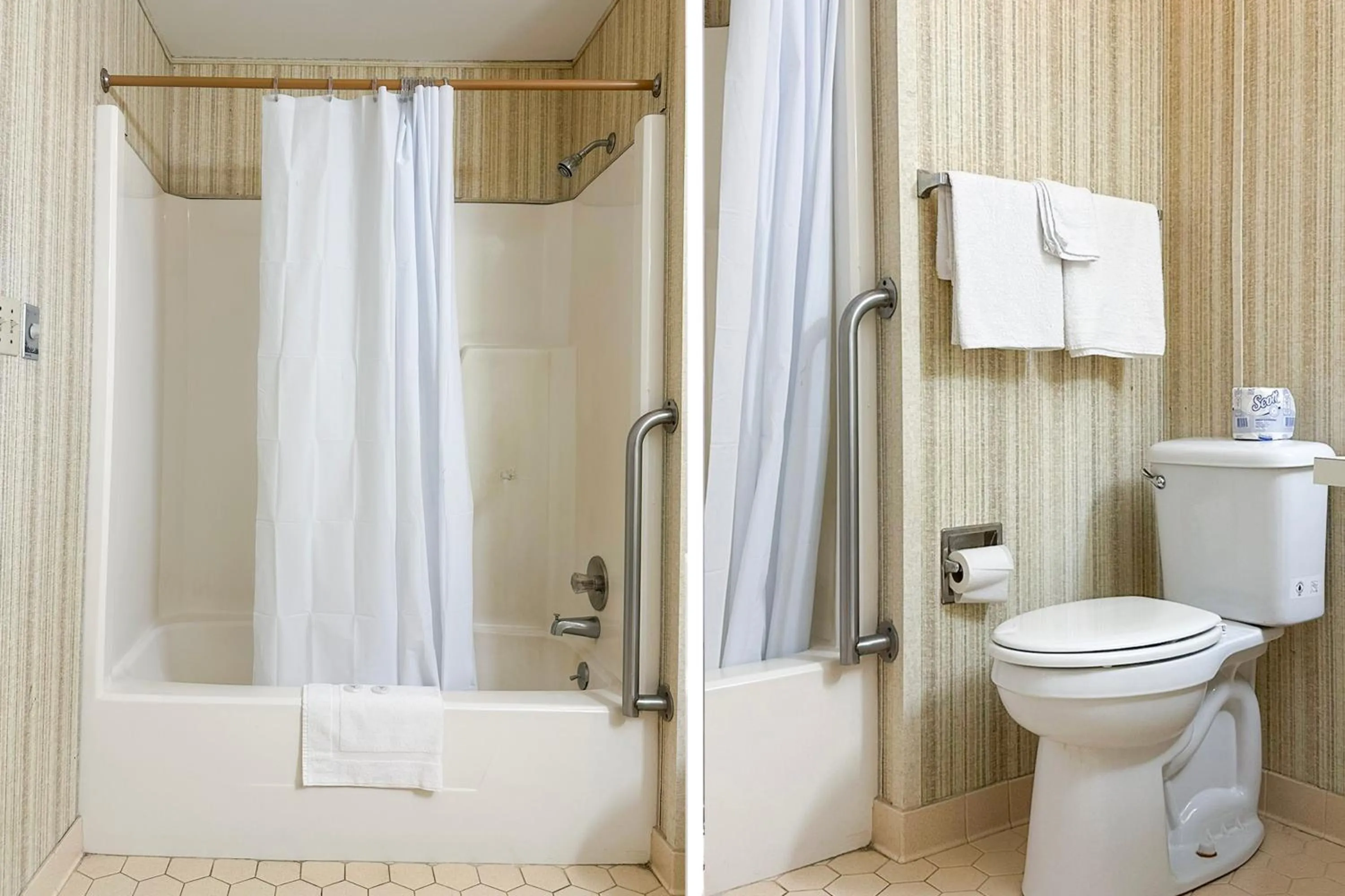 Bathroom in Louisville Inn by OYO Louisville Municipal Airport