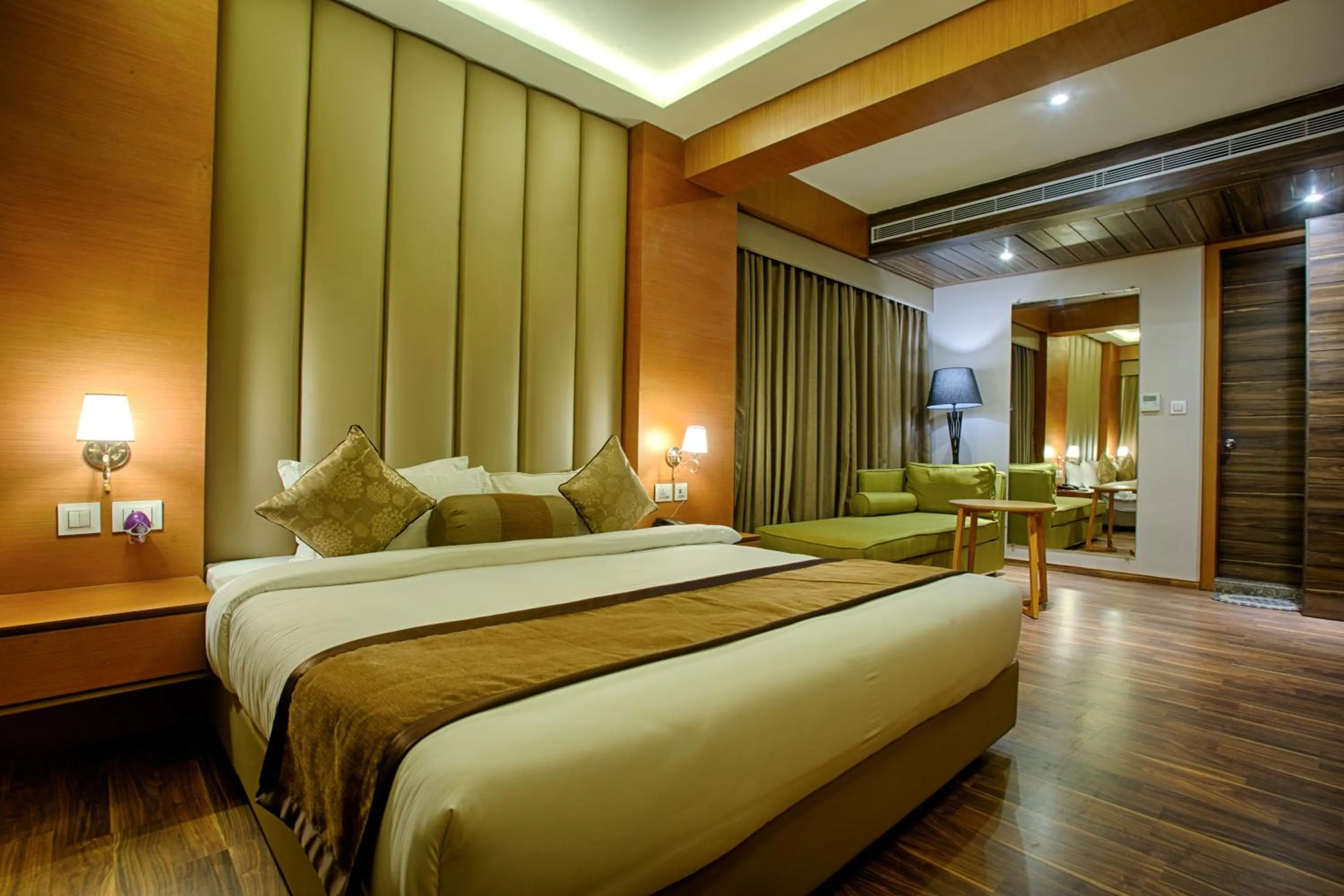 Bed in Four Vedas Hotel & Resort