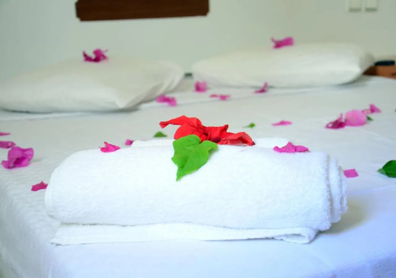 Bed in Sunpoint Hotel Bodrum