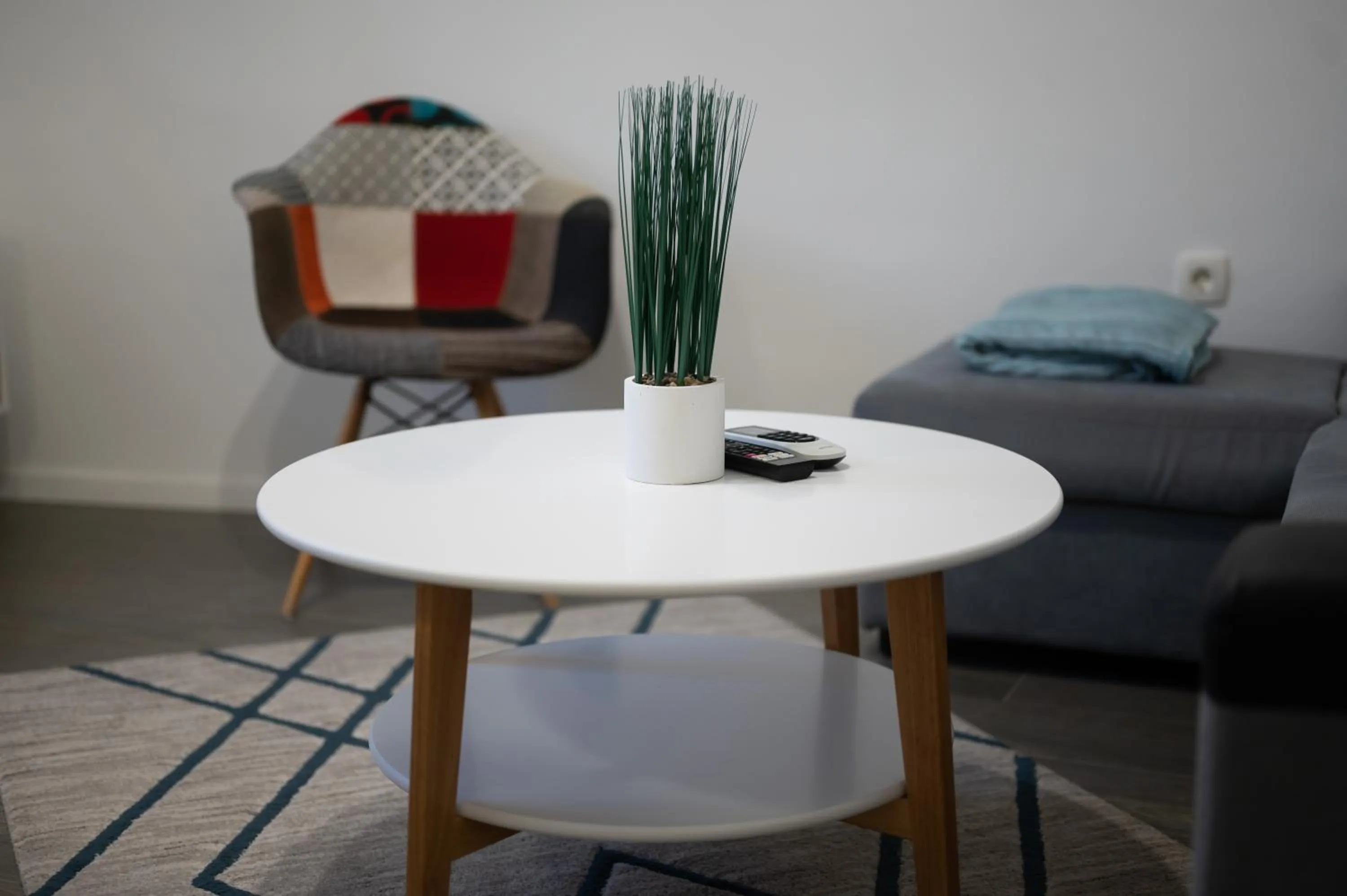 Living room in Pyrotima Apartments