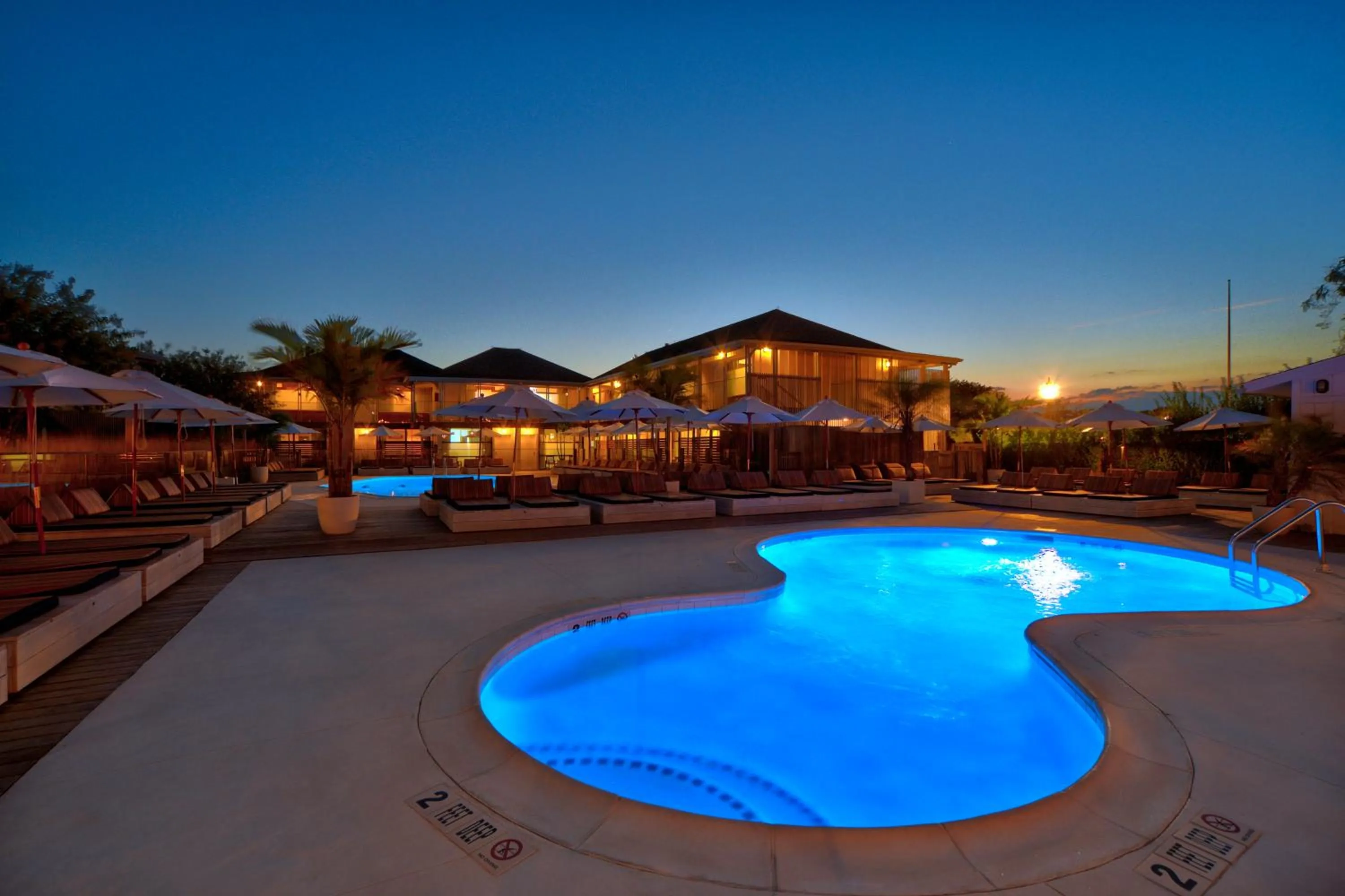 Swimming pool in The Montauk Beach House