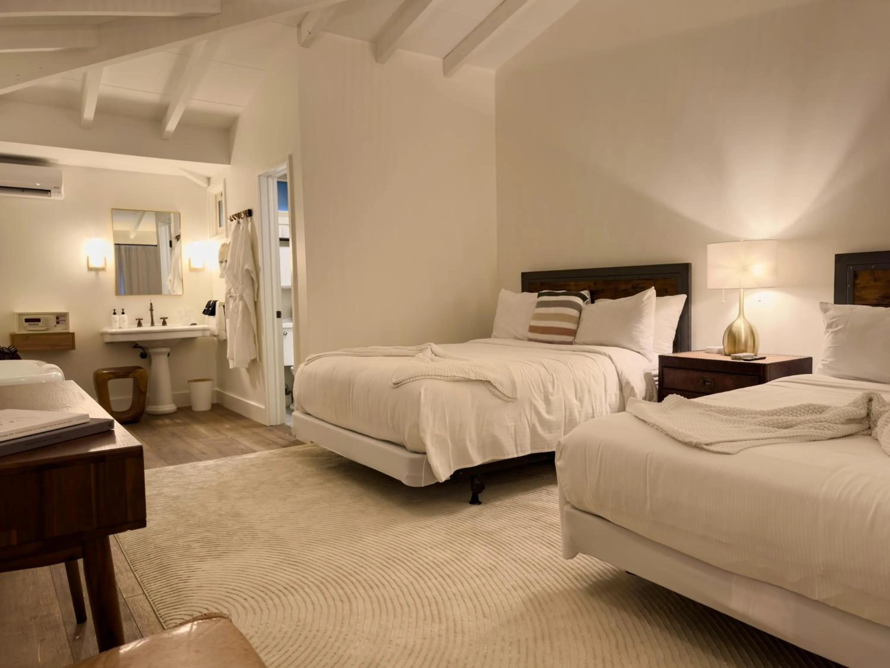 Bed in The Montauk Beach House