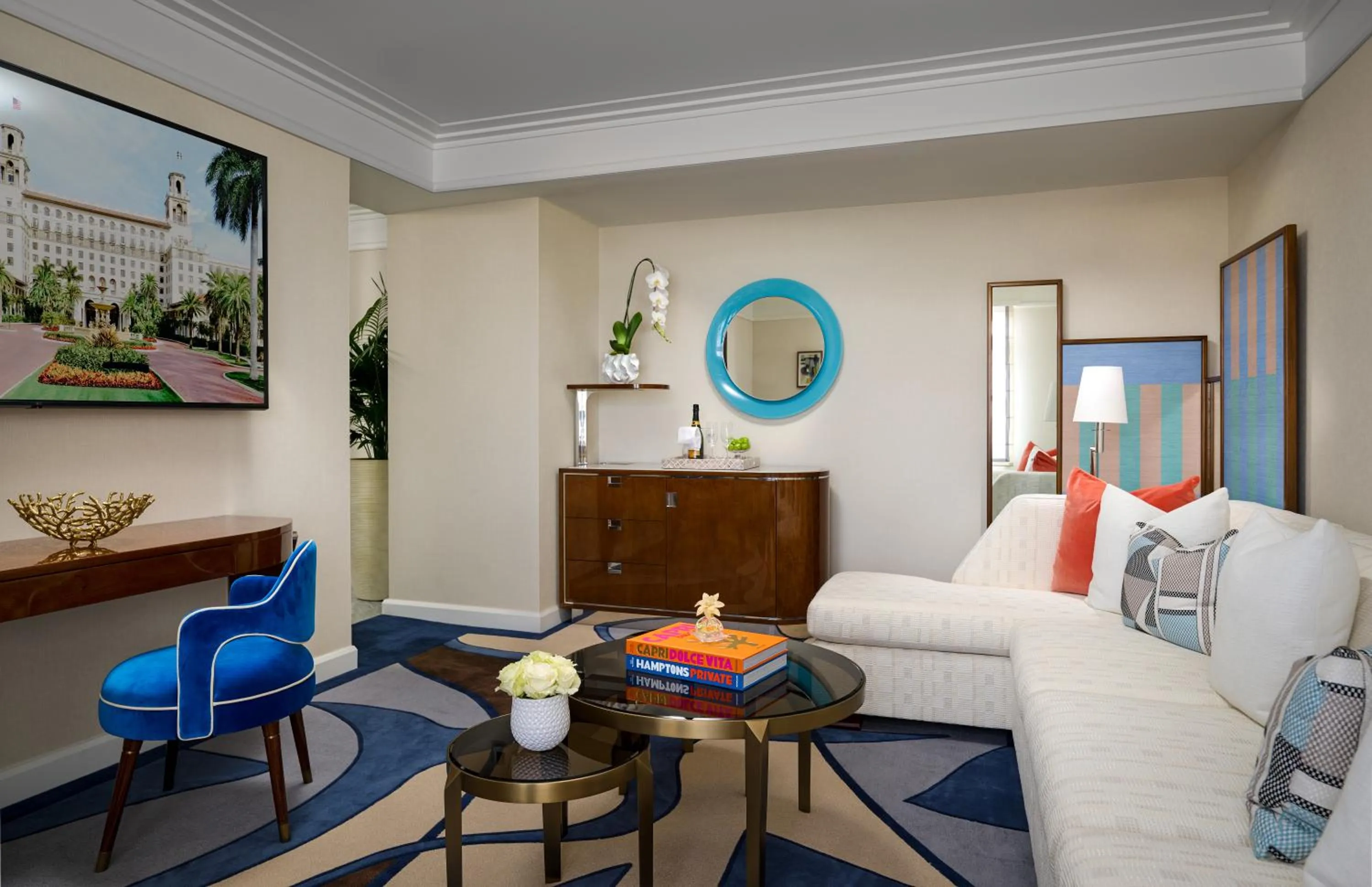 Seating area in The Breakers Palm Beach