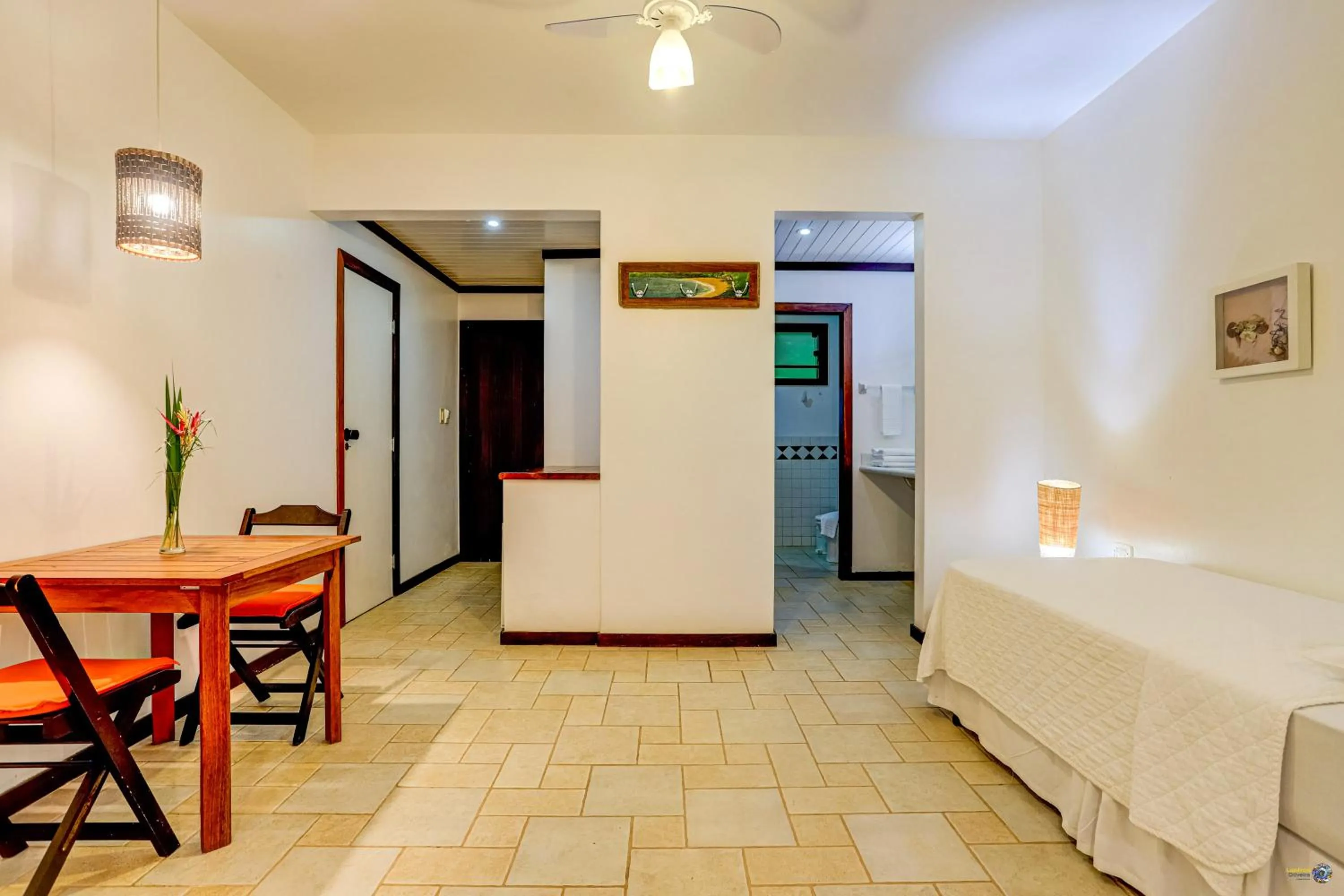 Seating area, Bed in São José Beach Club & Hotel