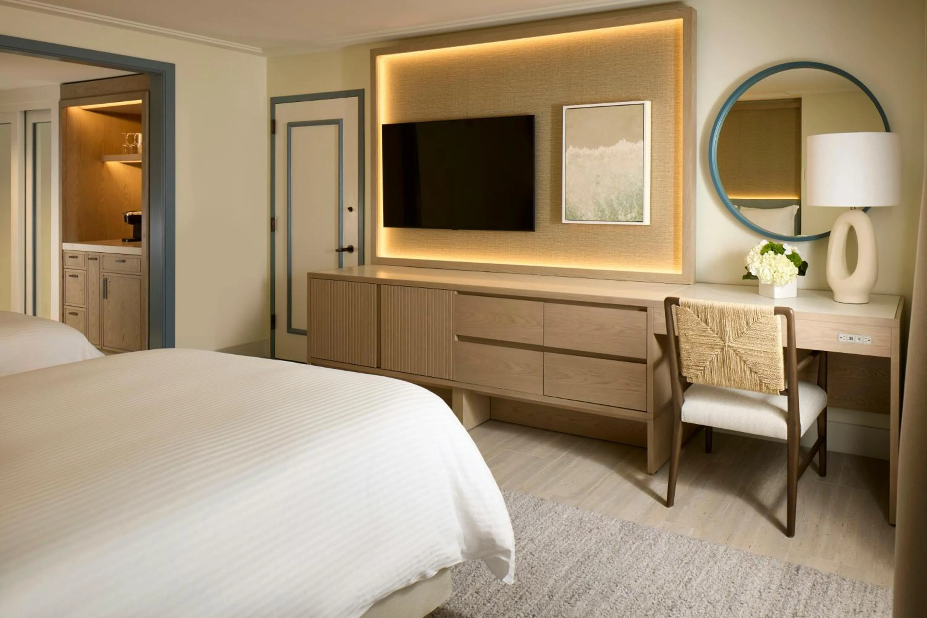 Decorative detail, Bed in Loews Miami Beach Hotel