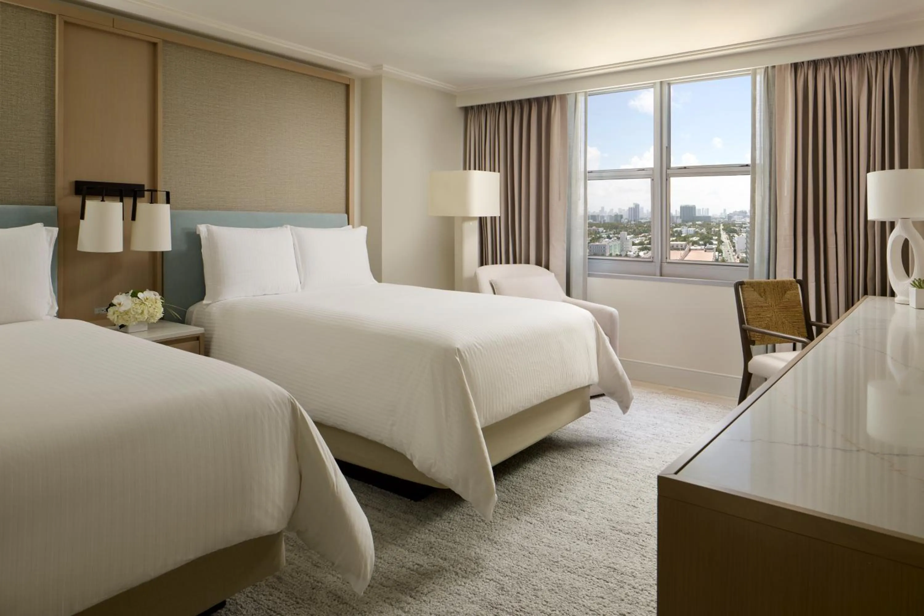 View (from property/room), Bed in Loews Miami Beach Hotel