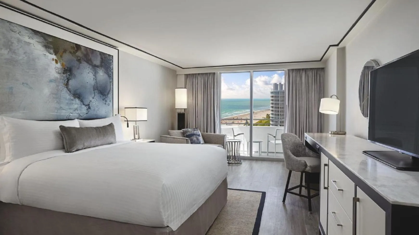 King Room with Ocean View and Balcony in Loews Miami Beach Hotel