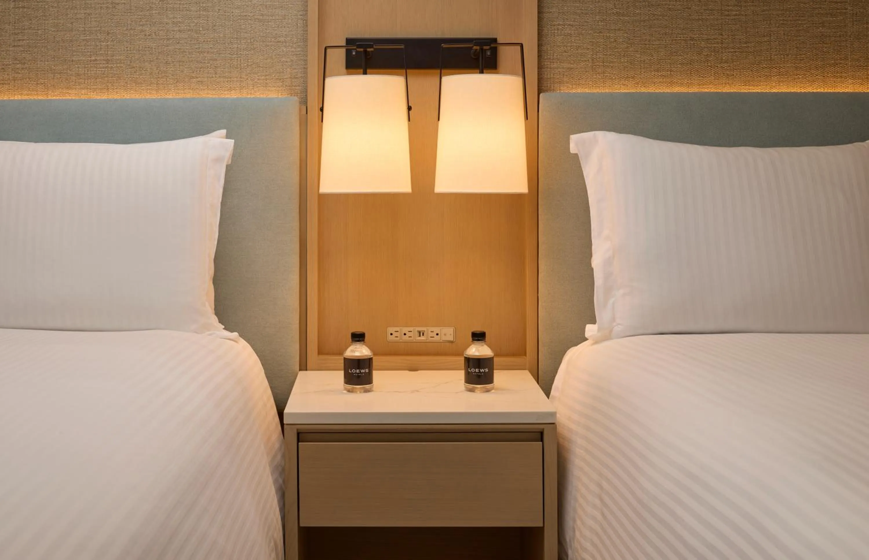 Bed in Loews Miami Beach Hotel