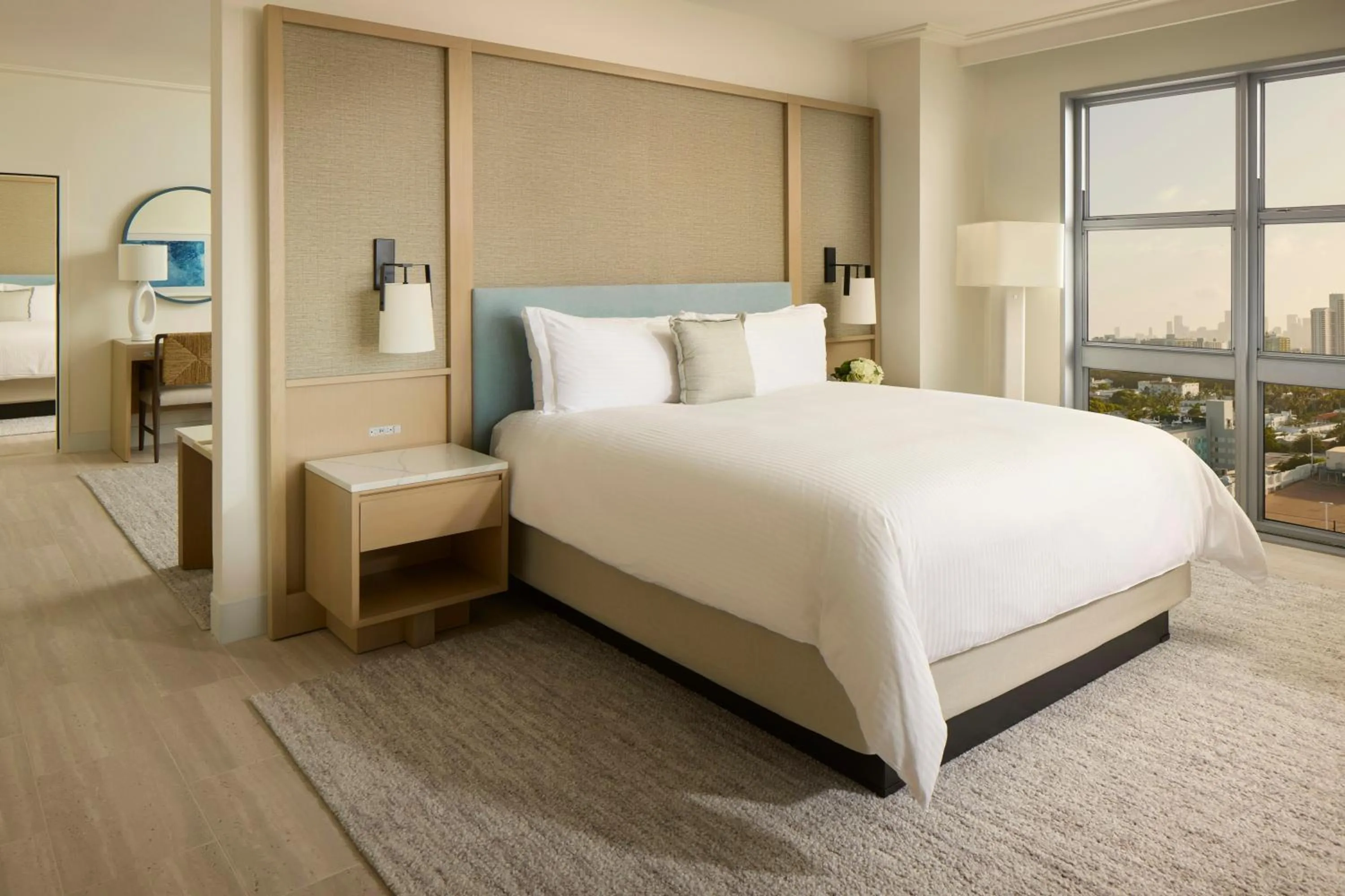 Bedroom, Bed in Loews Miami Beach Hotel