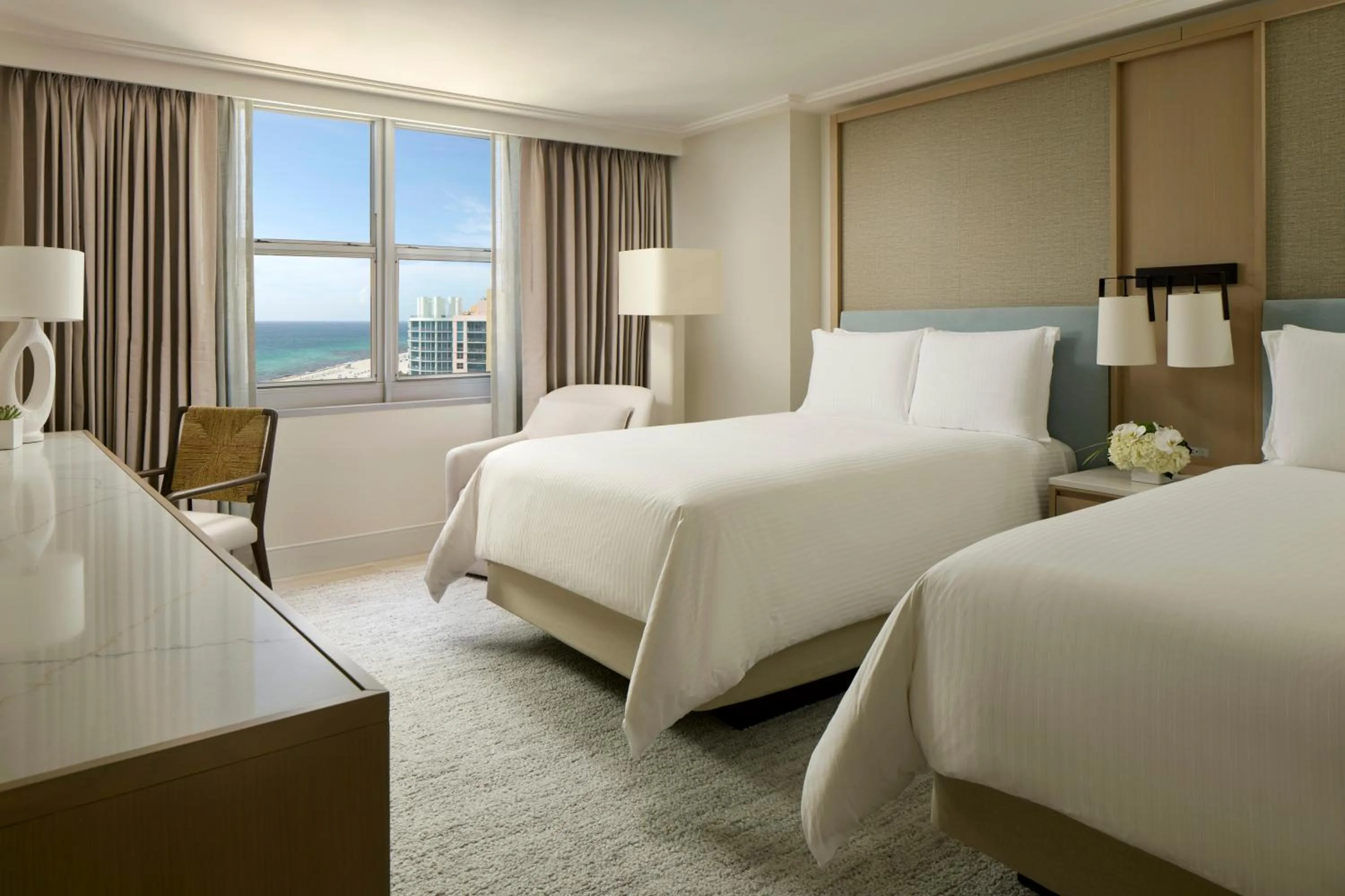 View (from property/room), Bed in Loews Miami Beach Hotel