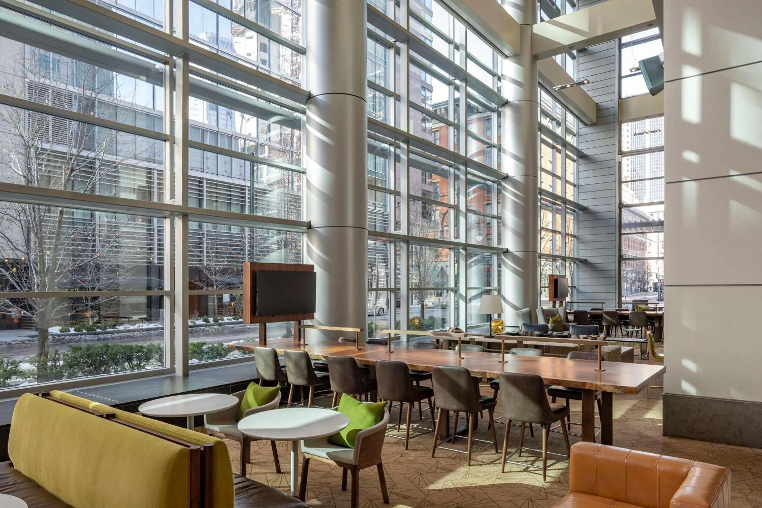 Lobby or reception in Hyatt Regency Denver at Colorado Convention Center