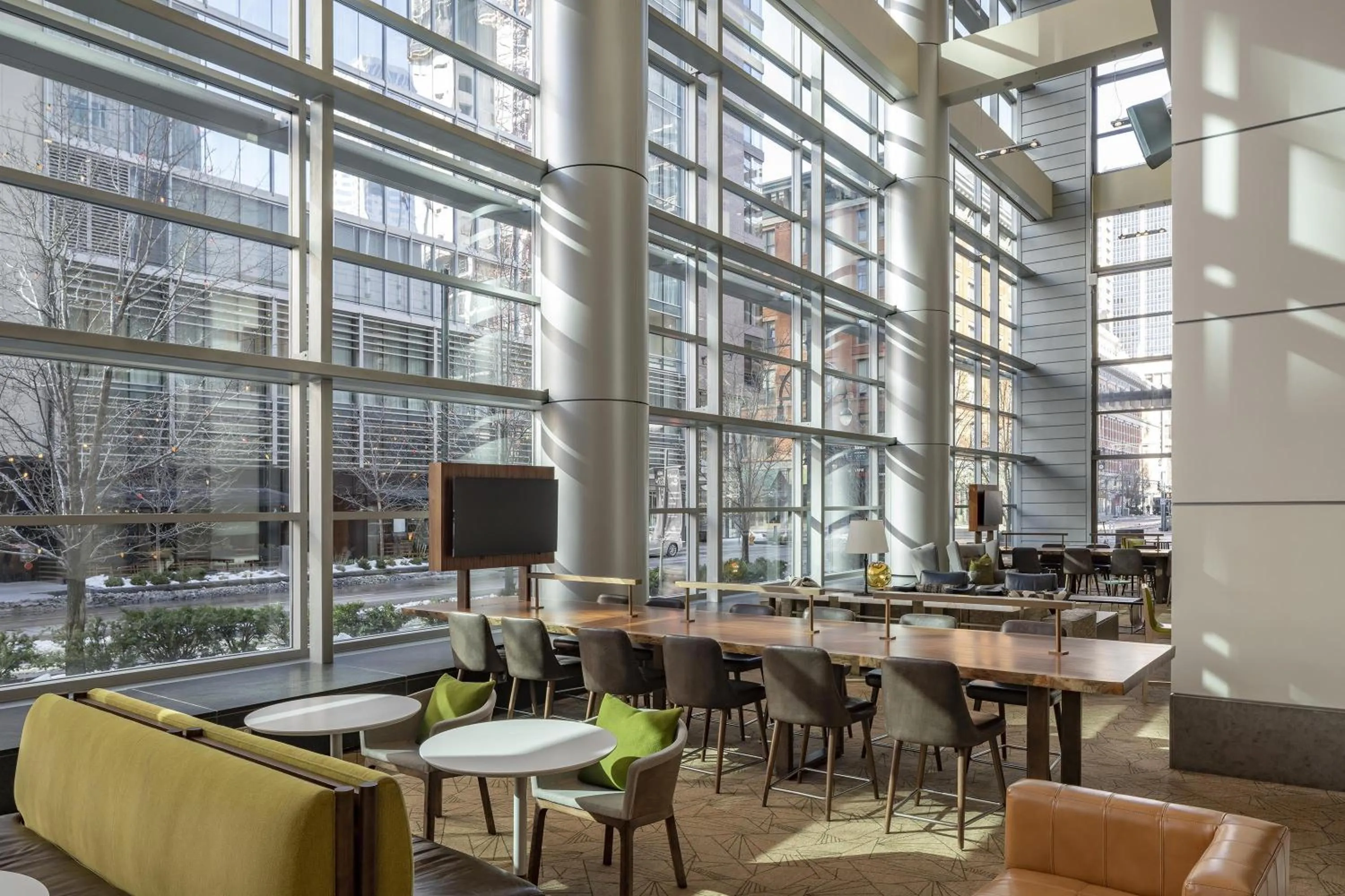 Lobby or reception in Hyatt Regency Denver at Colorado Convention Center