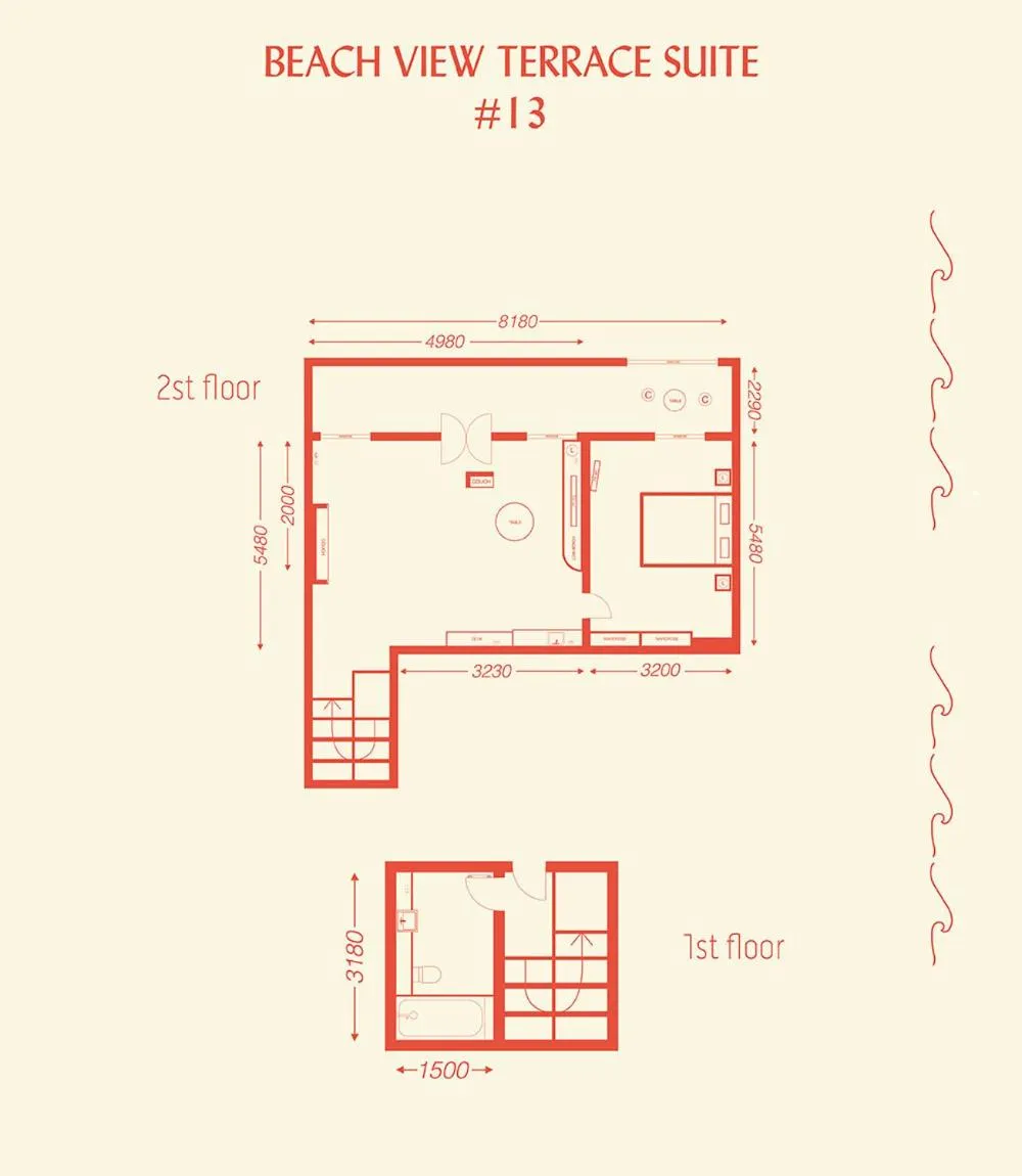 Floor plan in Hotel Ravesis
