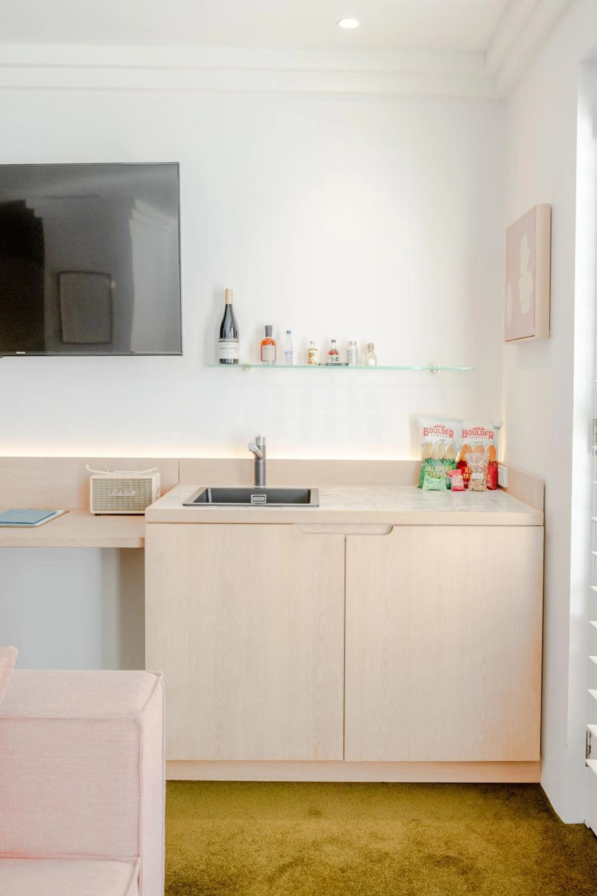 Kitchen or kitchenette in Hotel Ravesis