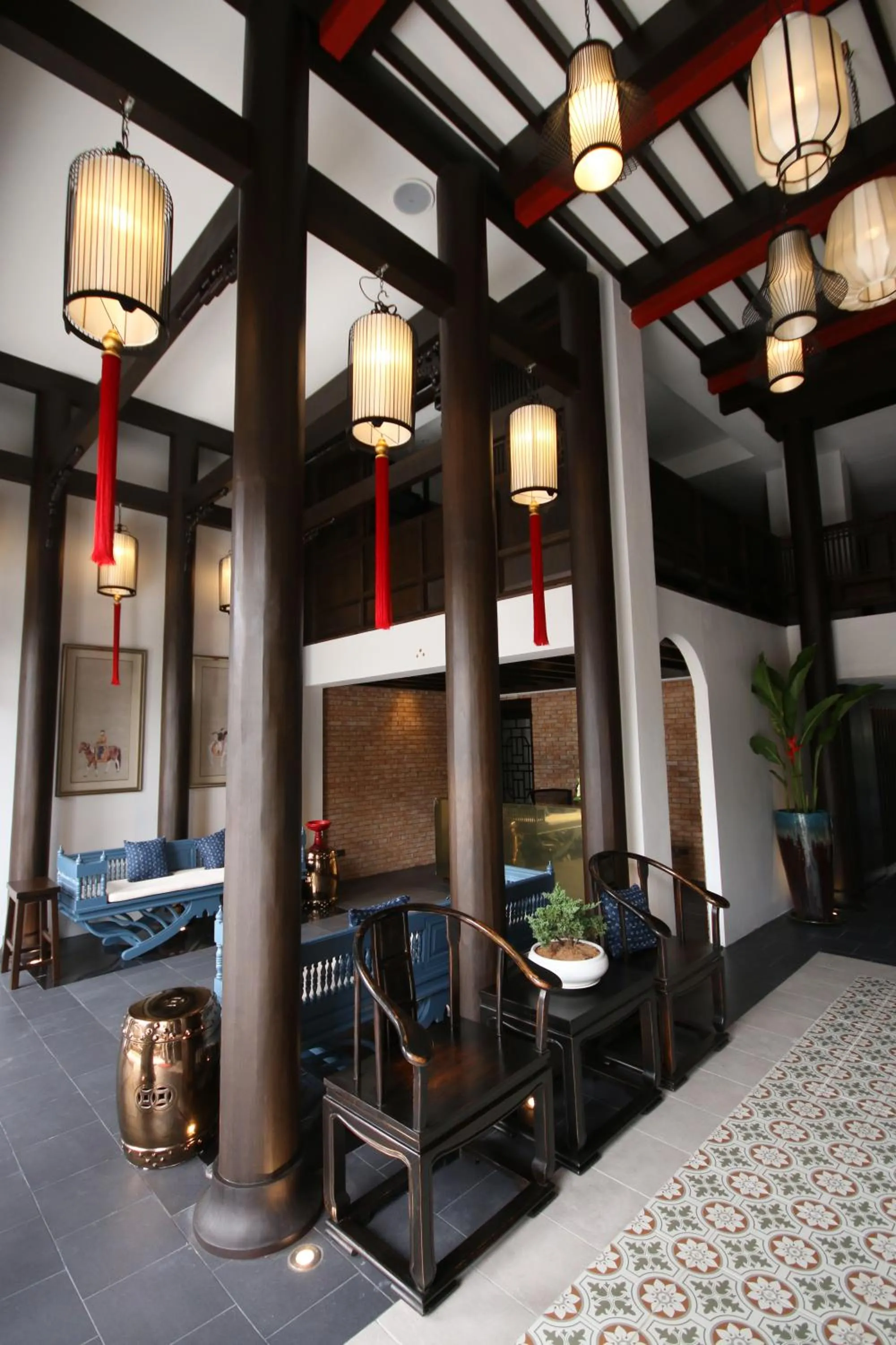 Lobby or reception, Bed in Saran Boutique Hotel Thapae