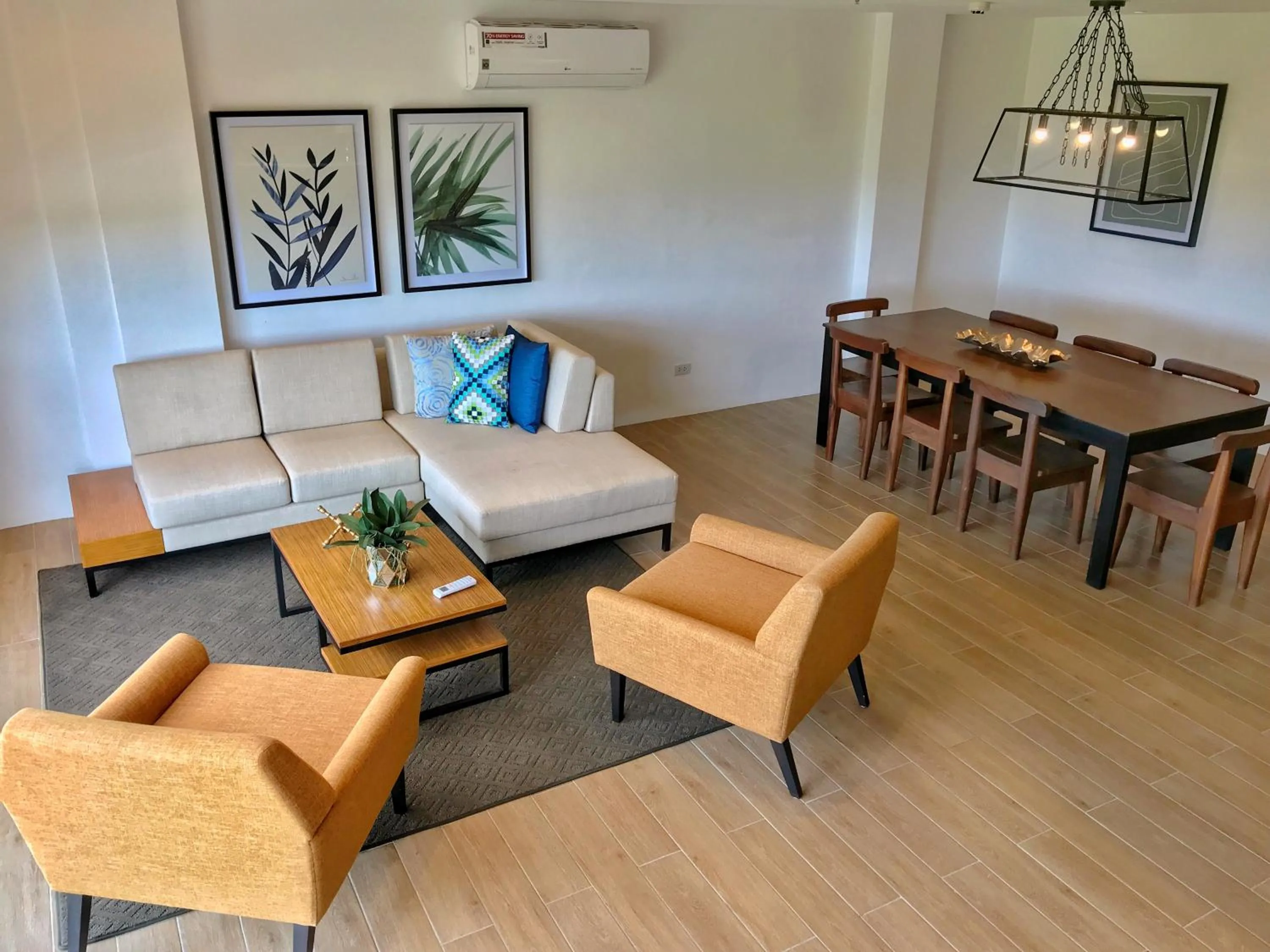 Living room in Crown Hotel at Harbour Springs Palawan Managed by Enderun Hotels