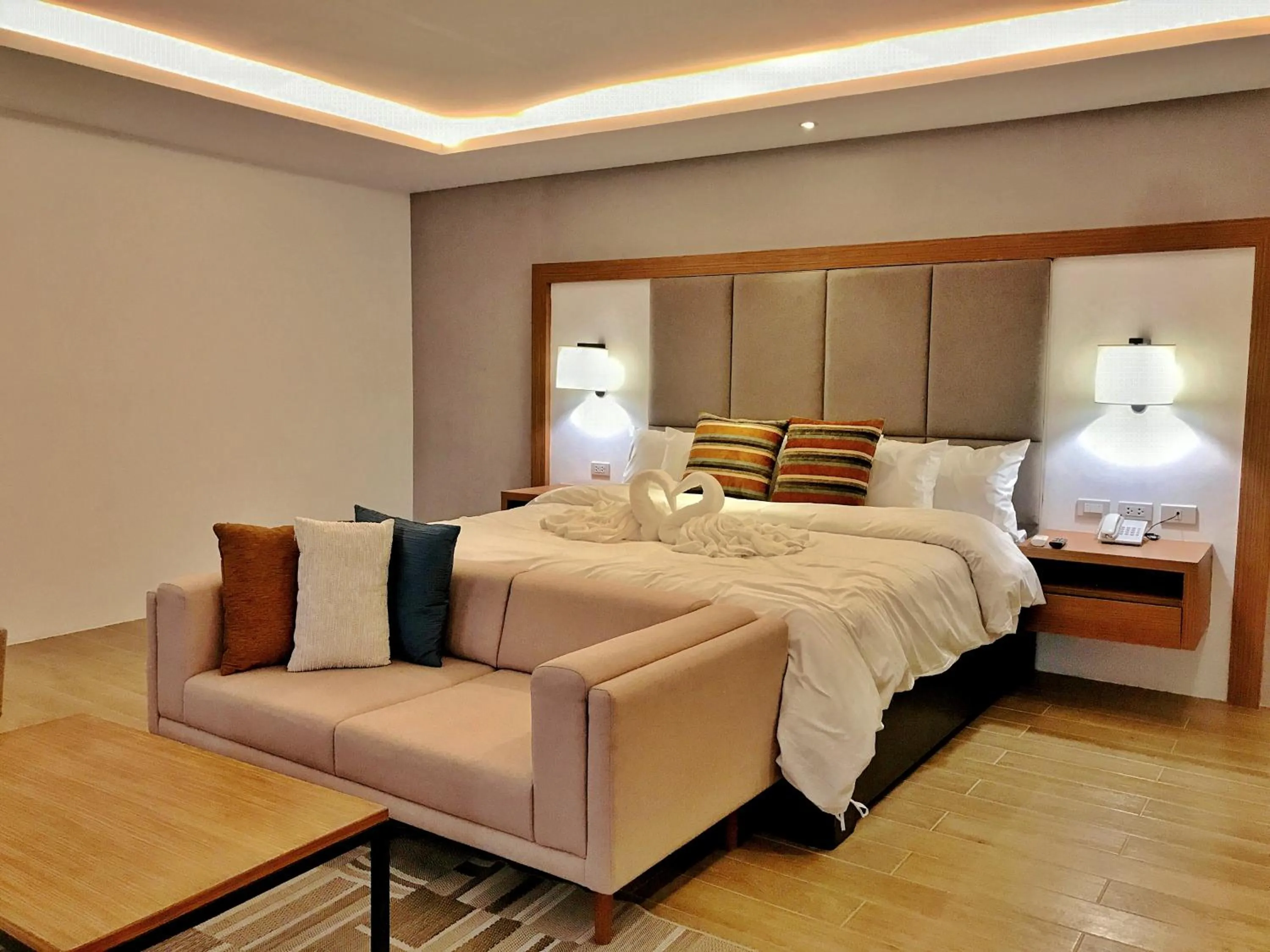 Bedroom, Bed in Crown Hotel at Harbour Springs Palawan Managed by Enderun Hotels