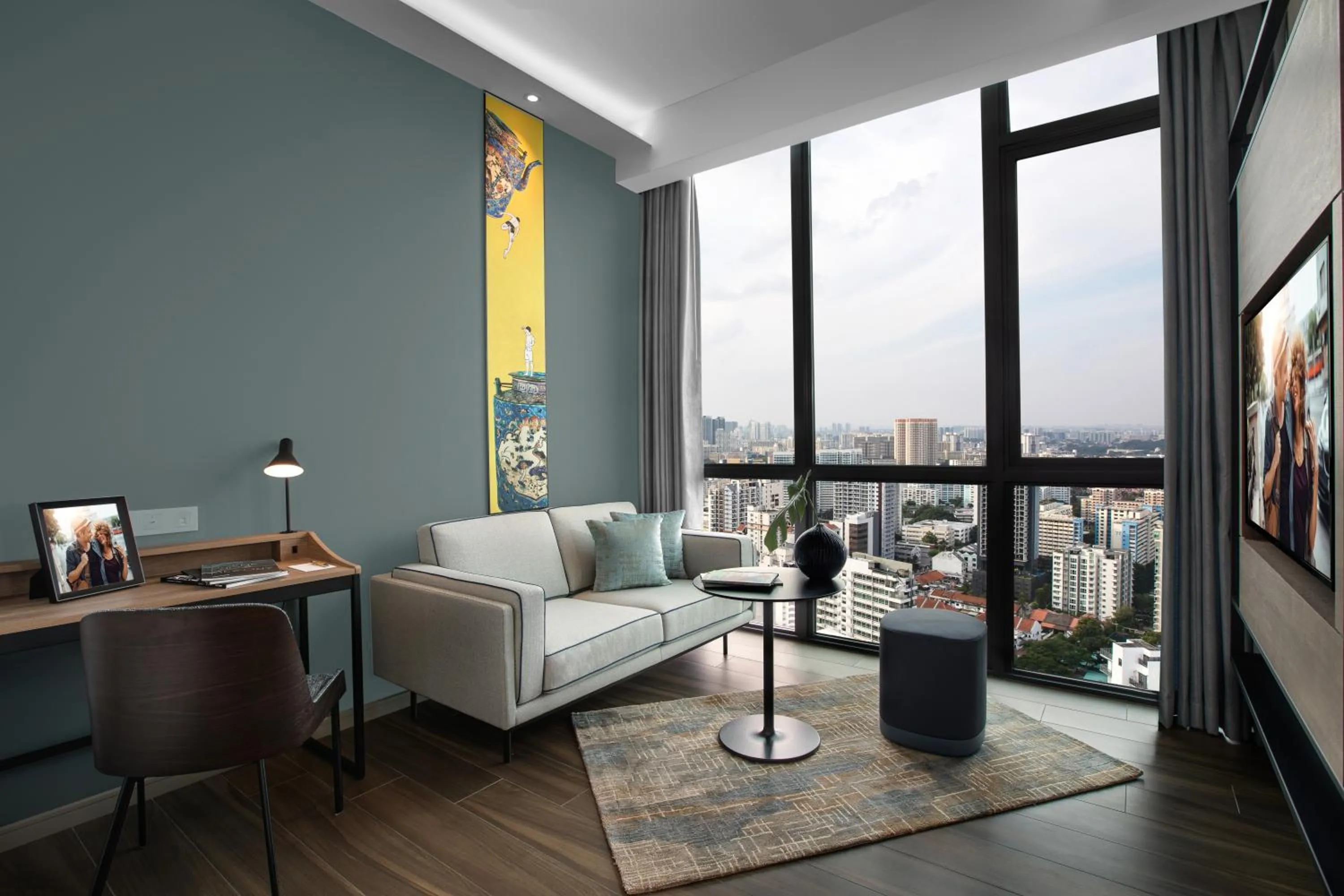 Living room in Citadines Balestier Singapore