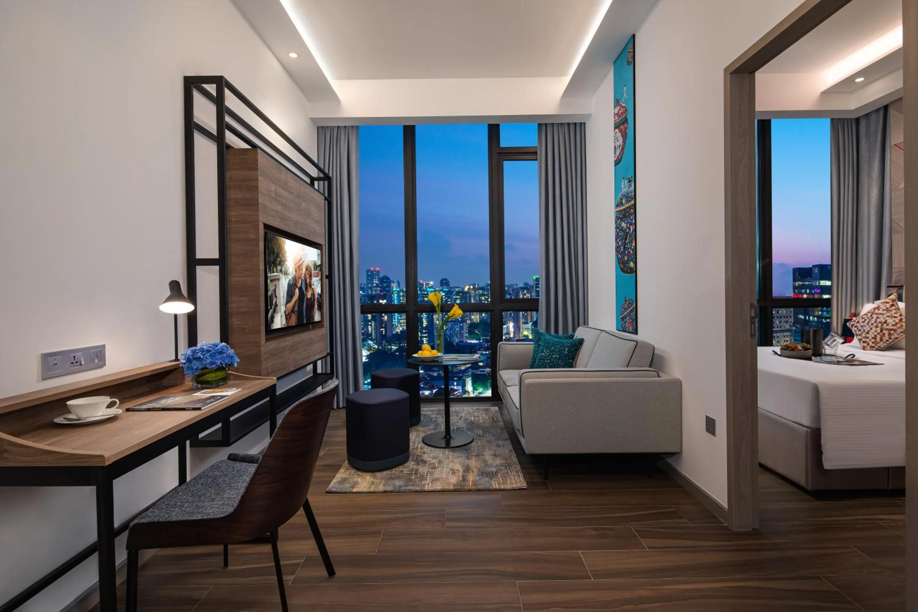 Photo of the whole room in Citadines Balestier Singapore