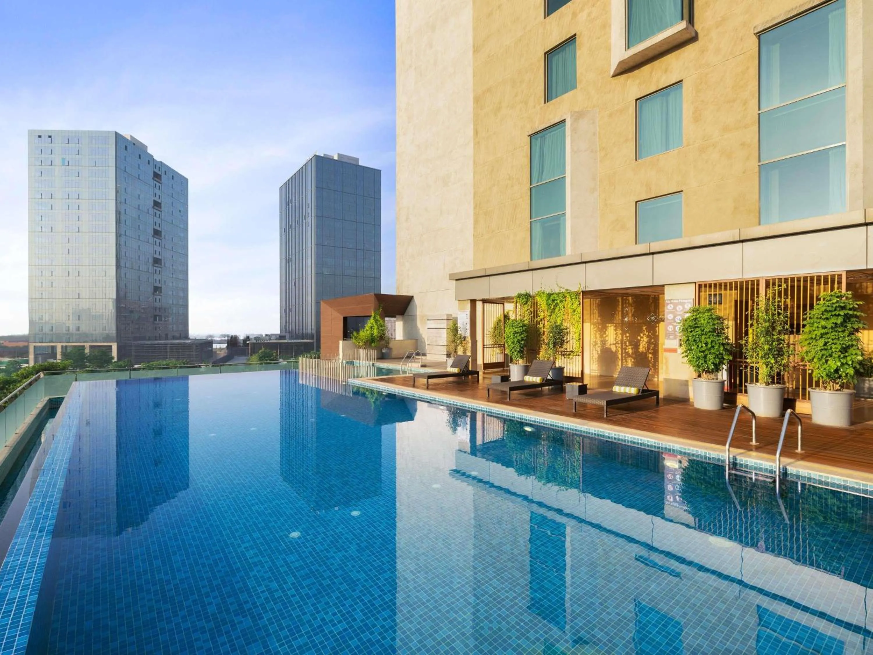 Pool view in Grand Mercure Ahmedabad GIFT City - An Accor Hotels Brand