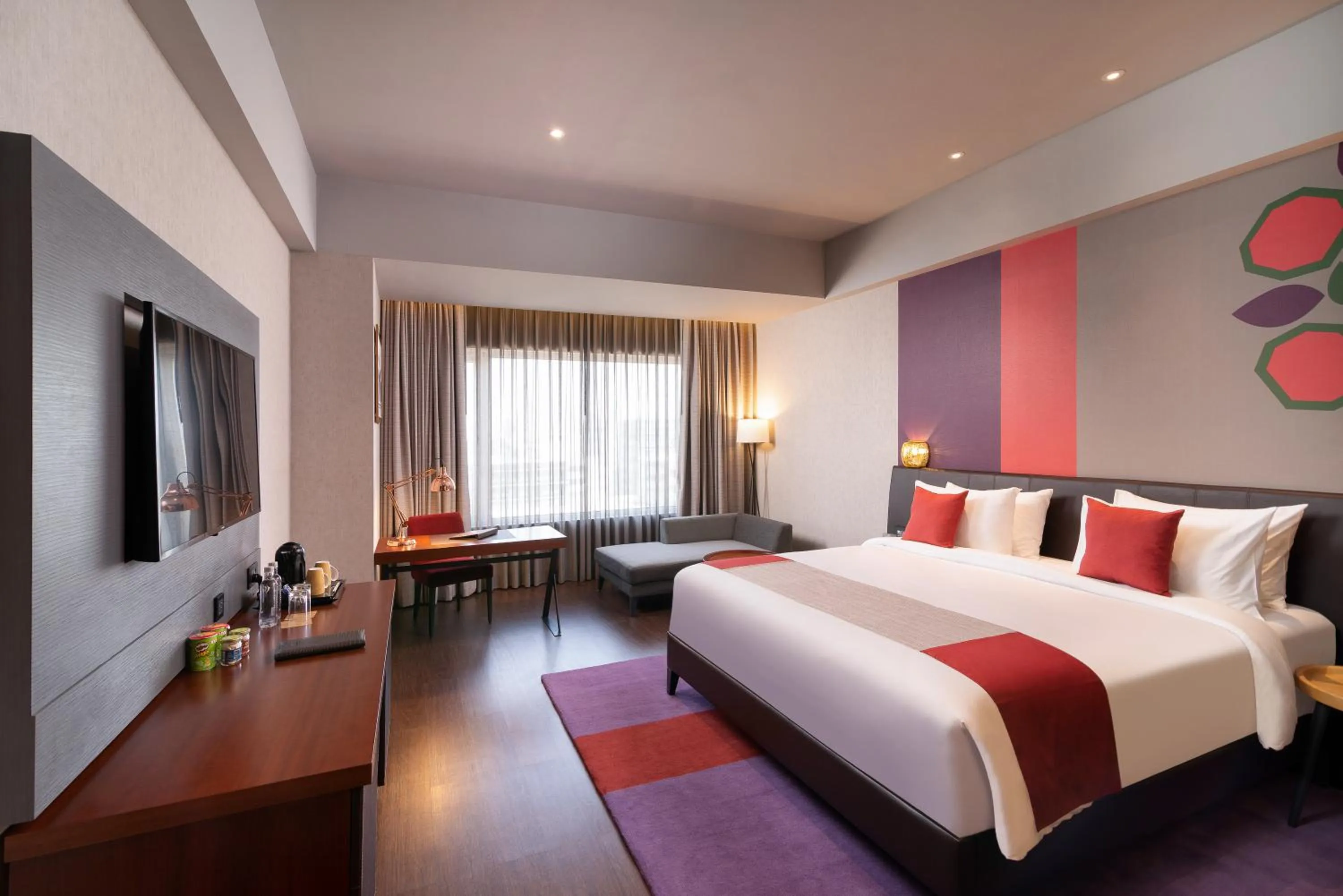 Bedroom, Bed in Grand Mercure Bengaluru at Gopalan Mall - An Accor Brand
