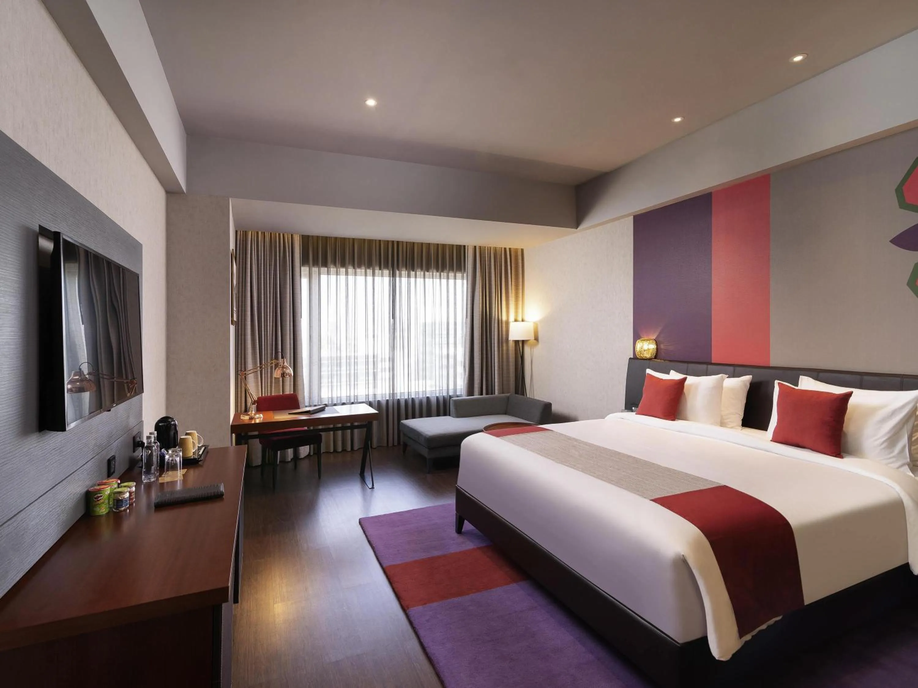 Bedroom, Bed in Grand Mercure Bengaluru at Gopalan Mall - An Accor Brand