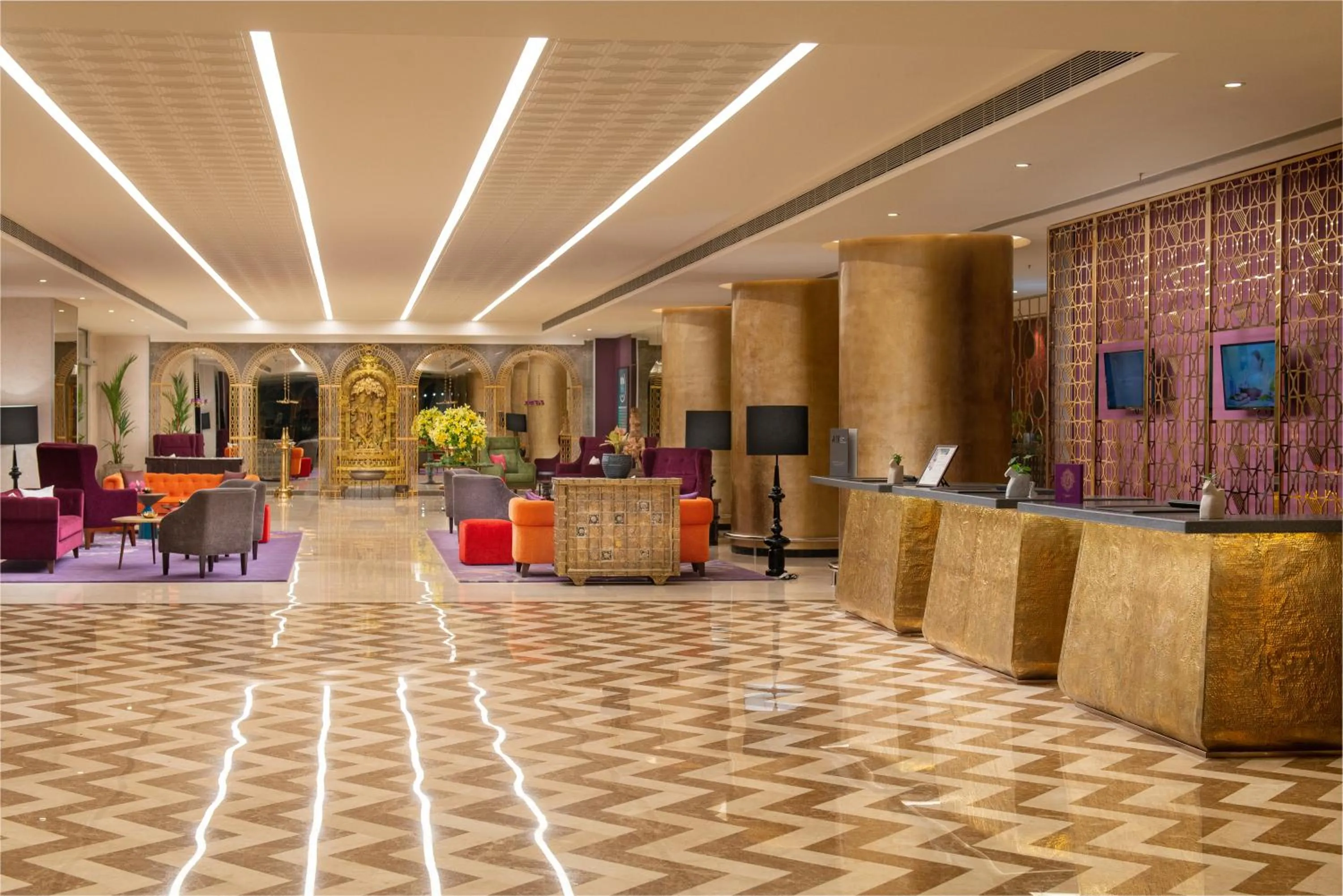 Lobby or reception in Grand Mercure Bengaluru at Gopalan Mall - An Accor Brand