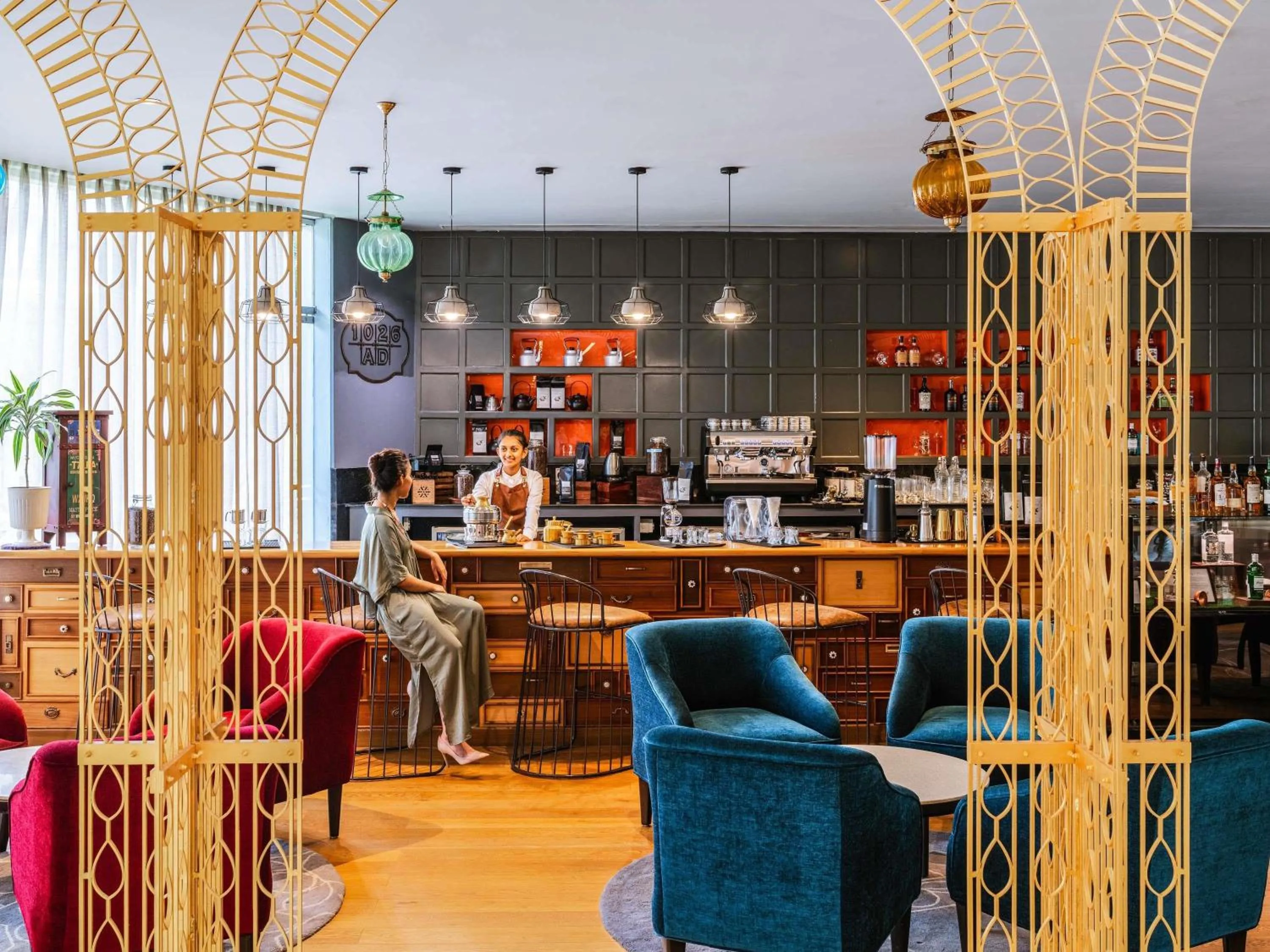 Lounge or bar in Grand Mercure Bengaluru at Gopalan Mall - An Accor Brand