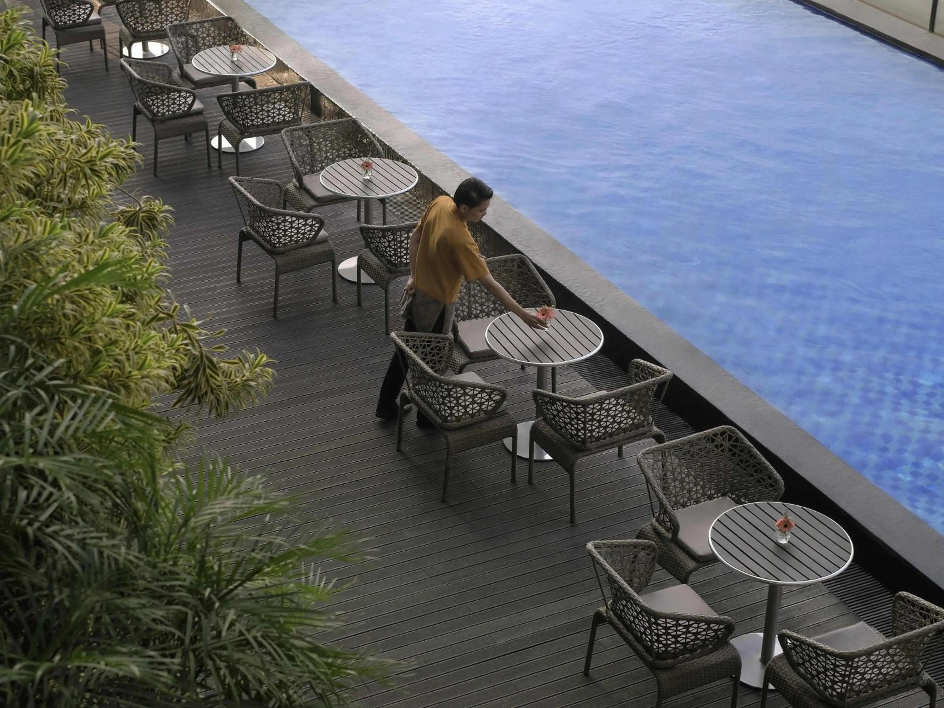 Pool view in Movenpick Surabaya City