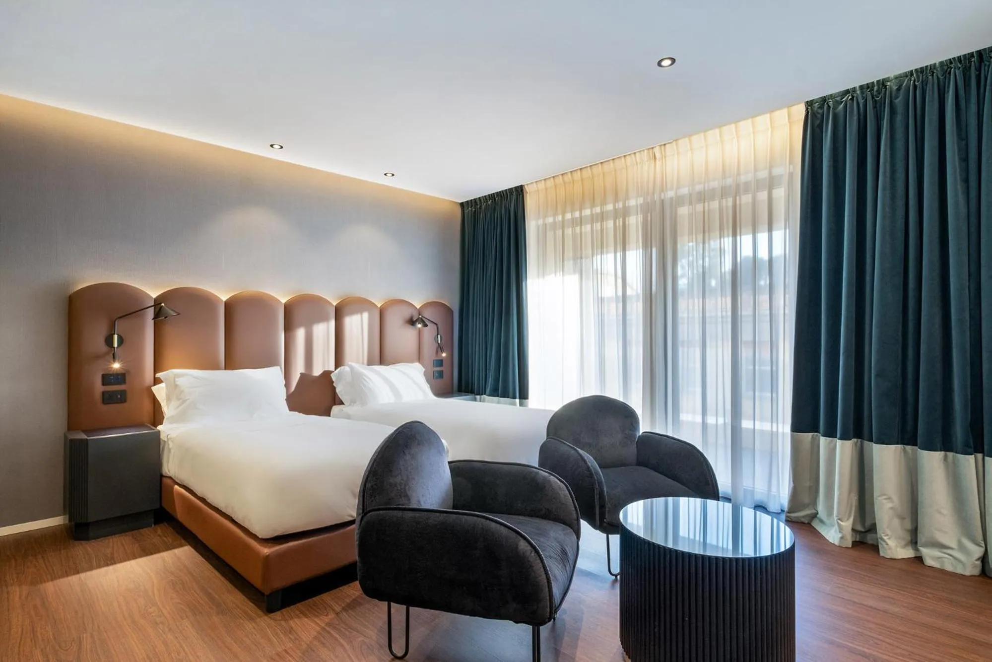 Bed in Eurostars Matera La Suite