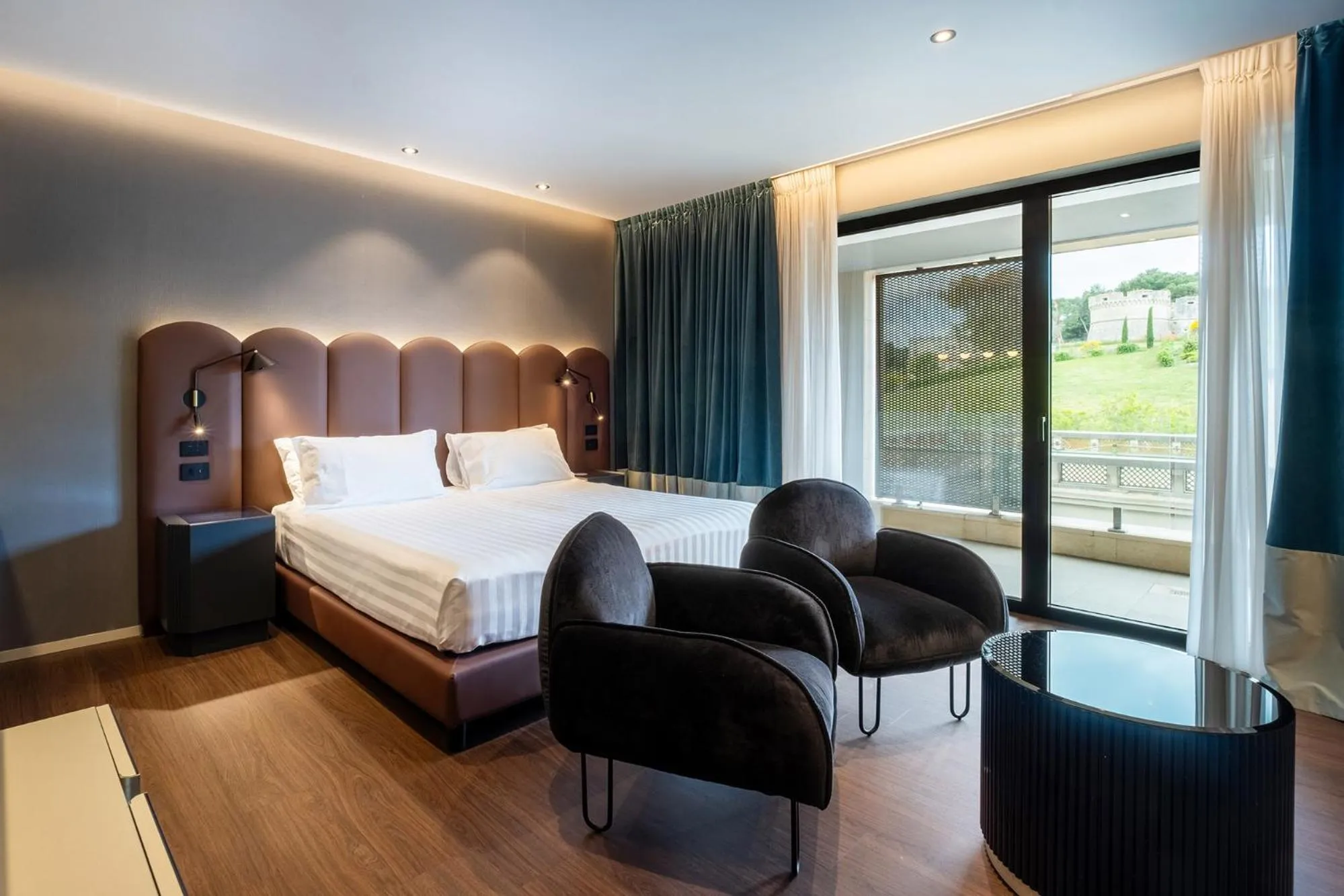 Bed in Eurostars Matera La Suite