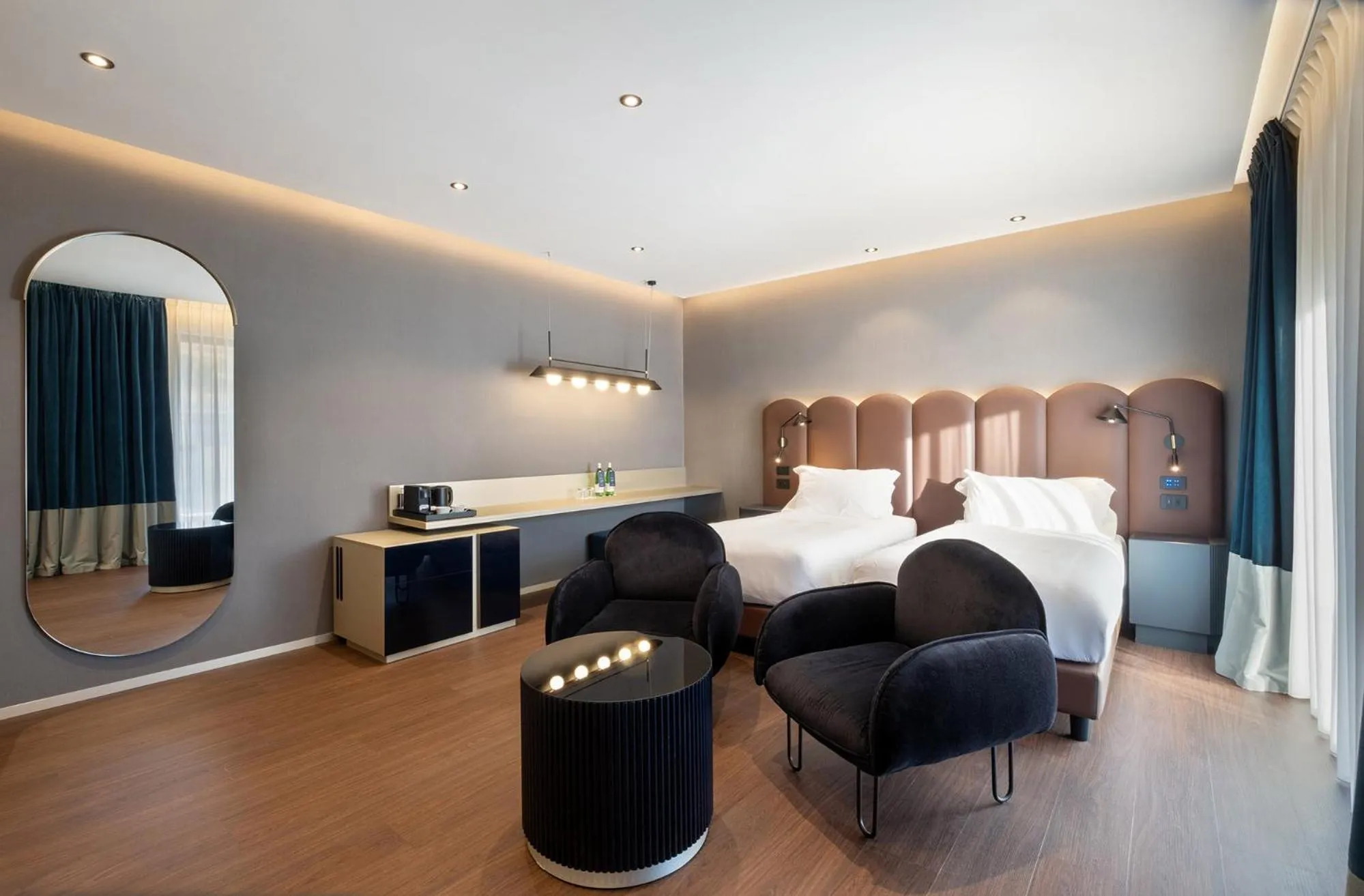 Bed in Eurostars Matera La Suite