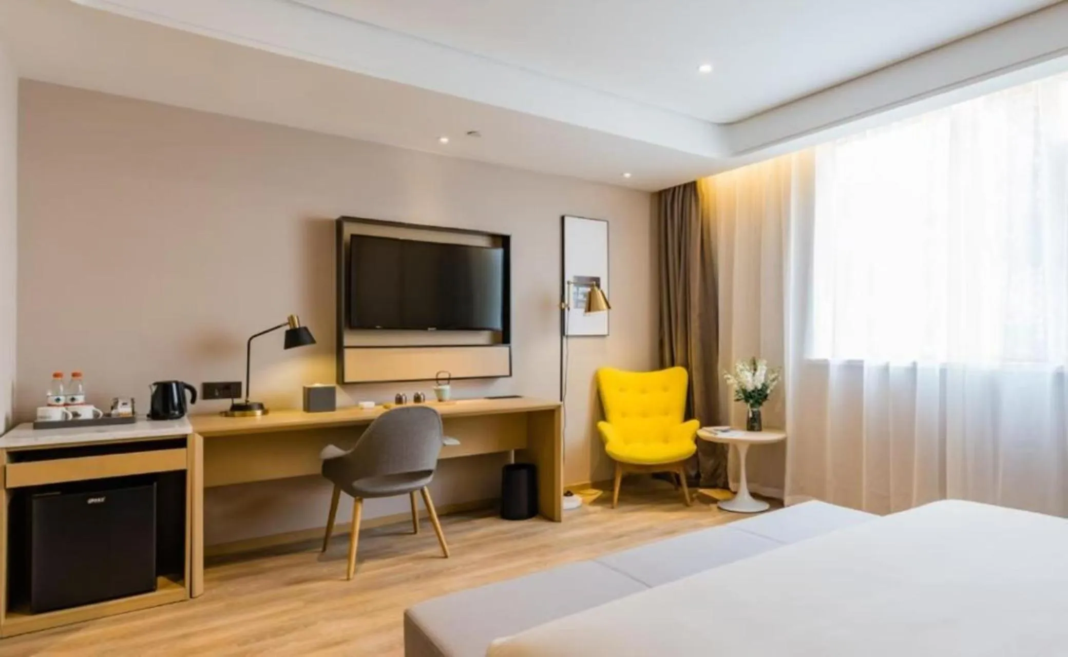 Bed in Atour S Hotel Lujiazui Oriental Pearl Shanghai