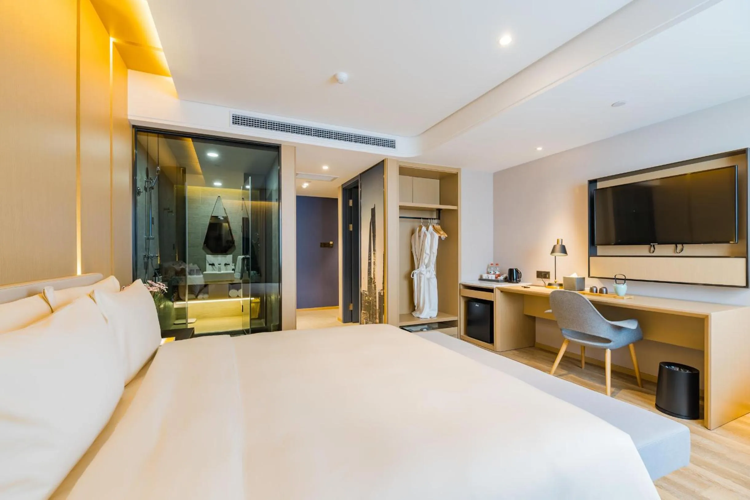 Bed in Atour S Hotel Lujiazui Oriental Pearl Shanghai