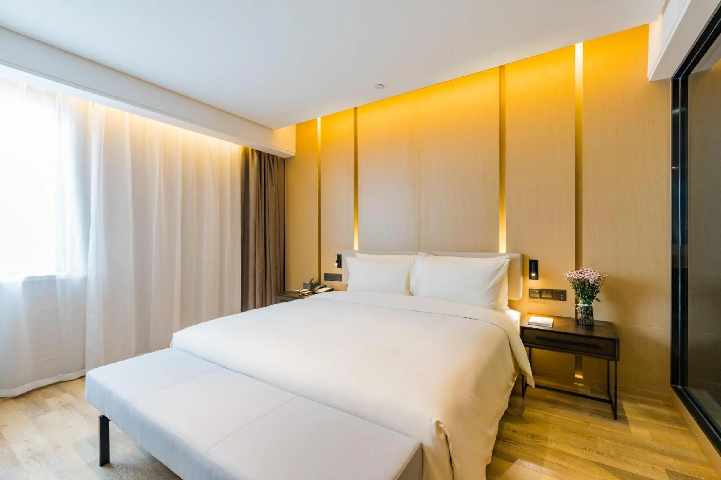 Bed in Atour S Hotel Lujiazui Oriental Pearl Shanghai