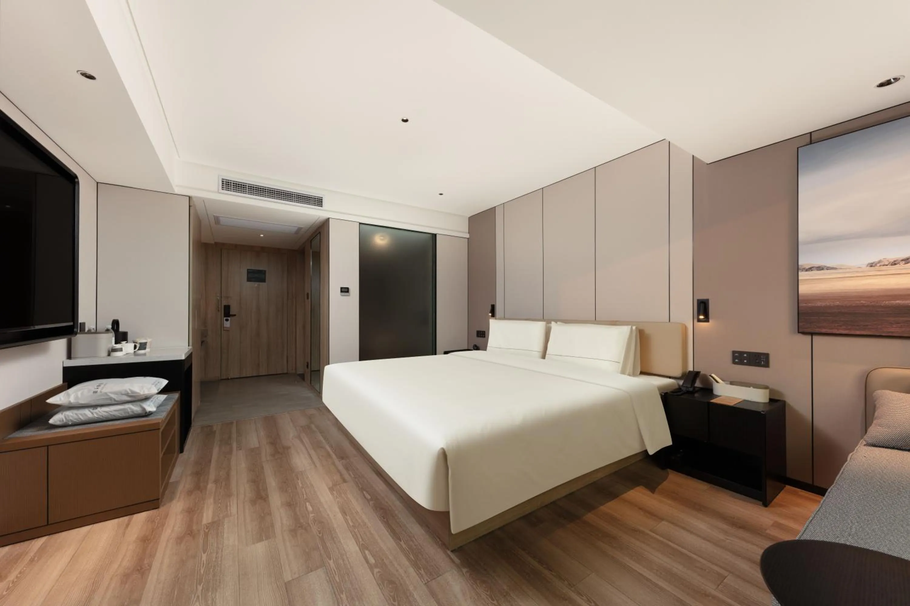 Bed in Atour Hotel New International Expo Center Longyang Road Shanghai