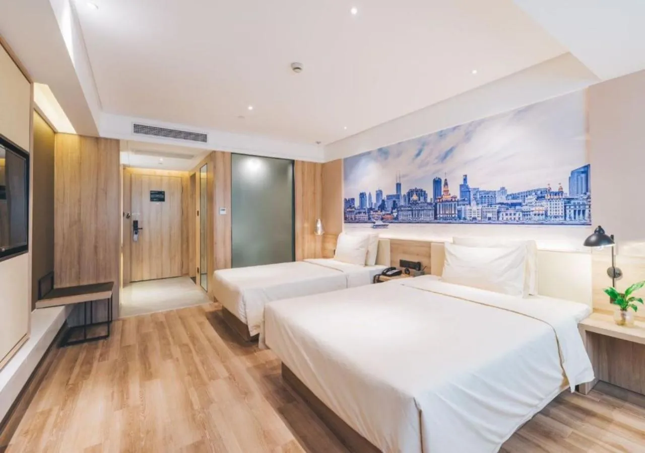 Bed in Atour Hotel New International Expo Center Longyang Road Shanghai