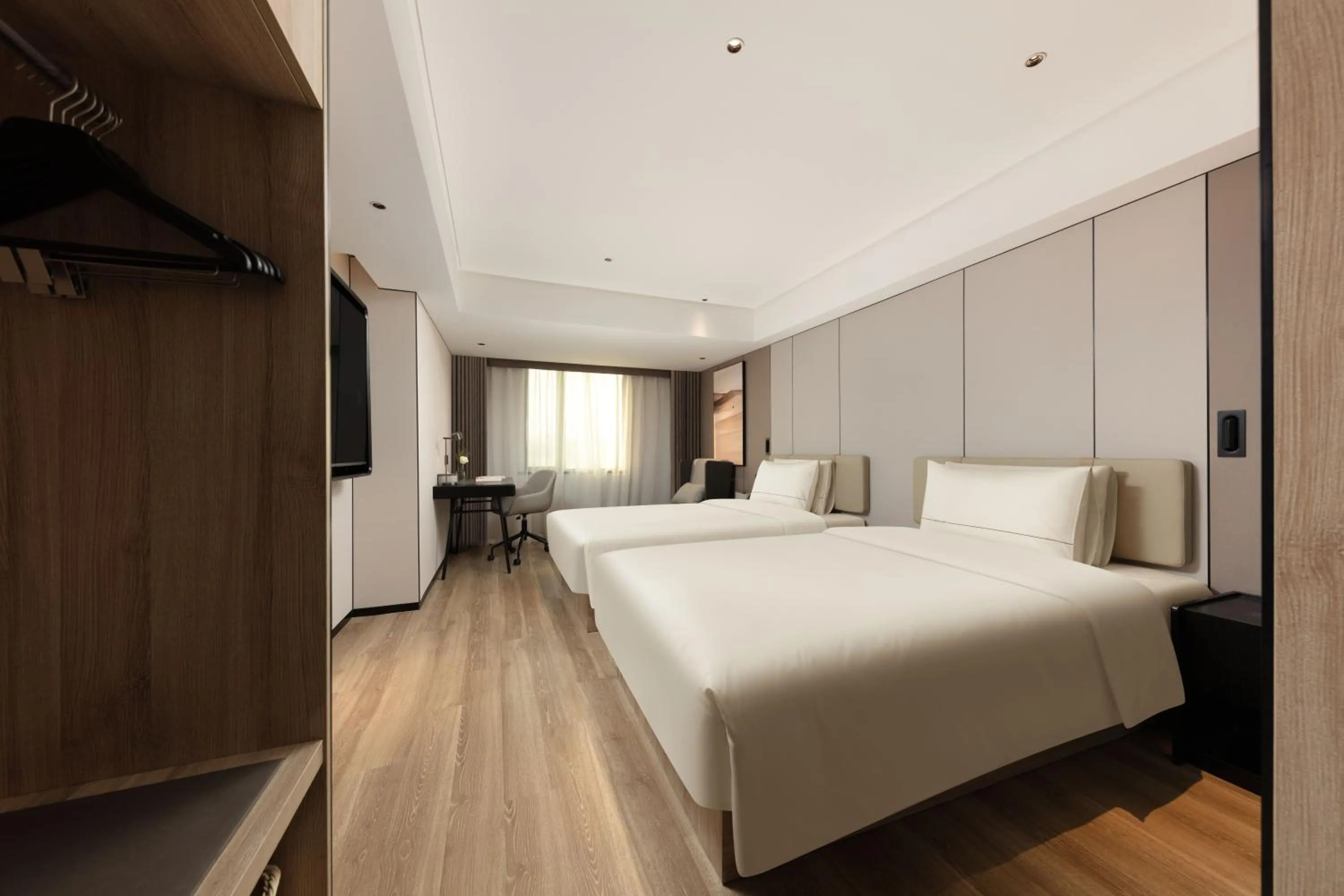 Bed in Atour Hotel New International Expo Center Longyang Road Shanghai