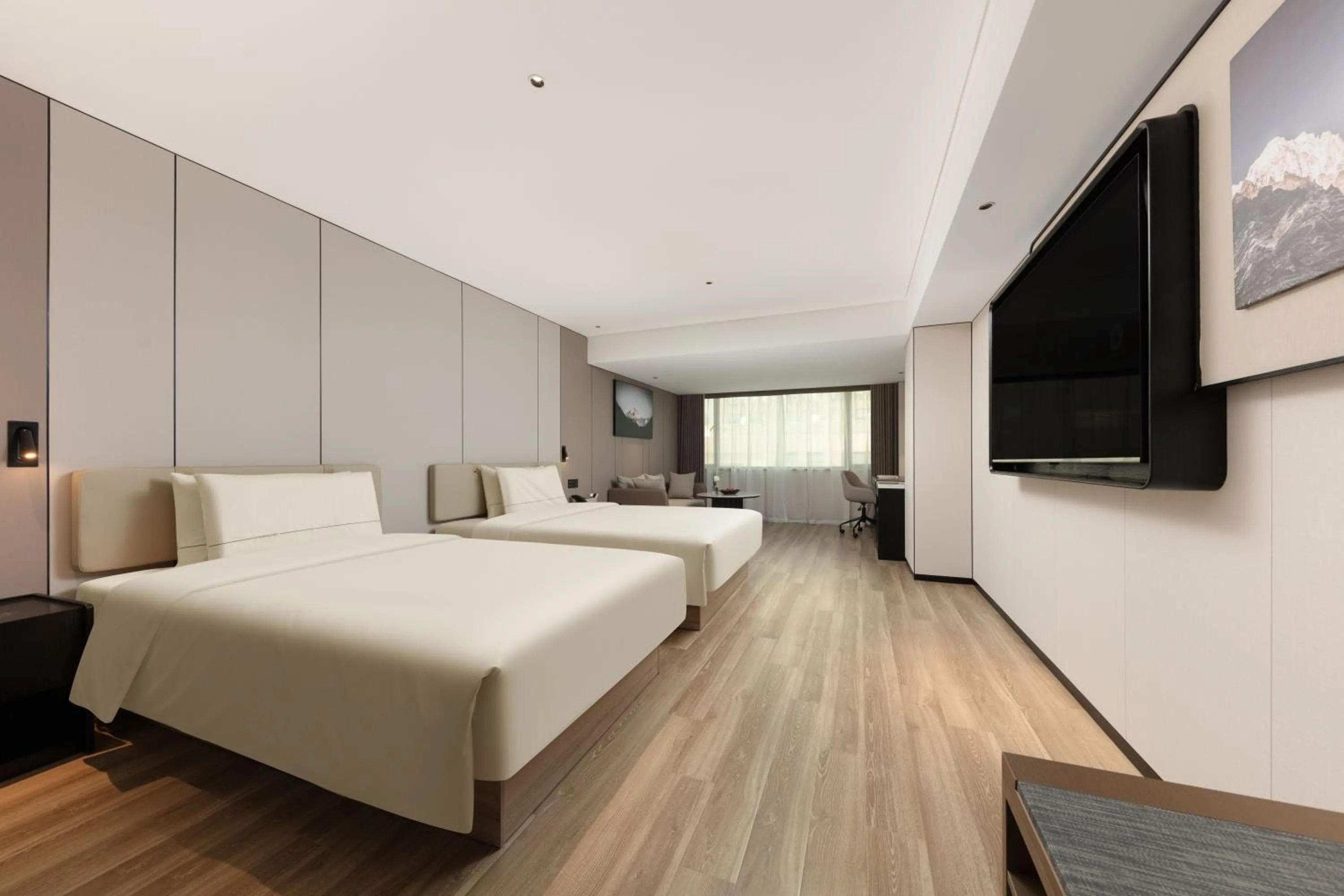 Bed in Atour Hotel New International Expo Center Longyang Road Shanghai