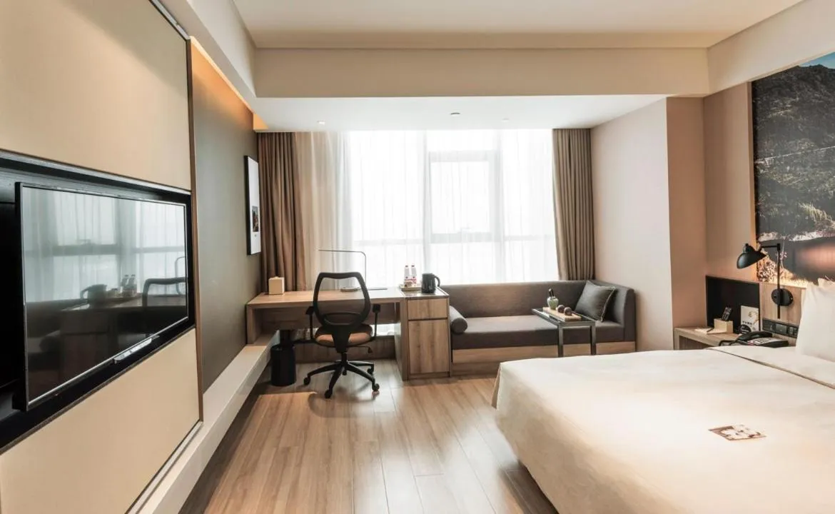 Bed in Atour Hotel North High Speed Railway Station Xi'an