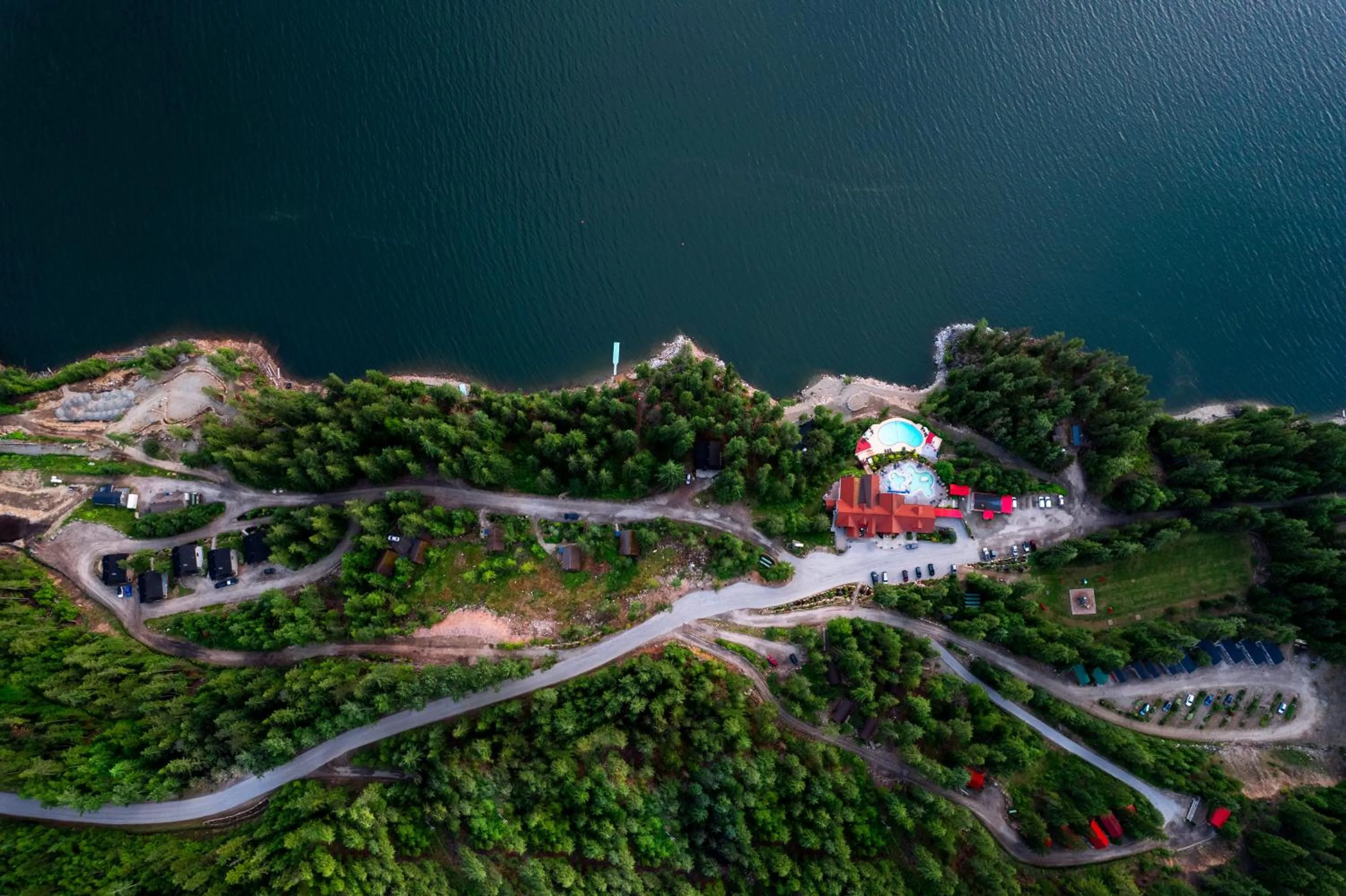 Natural landscape in Halcyon Hot Springs Resort