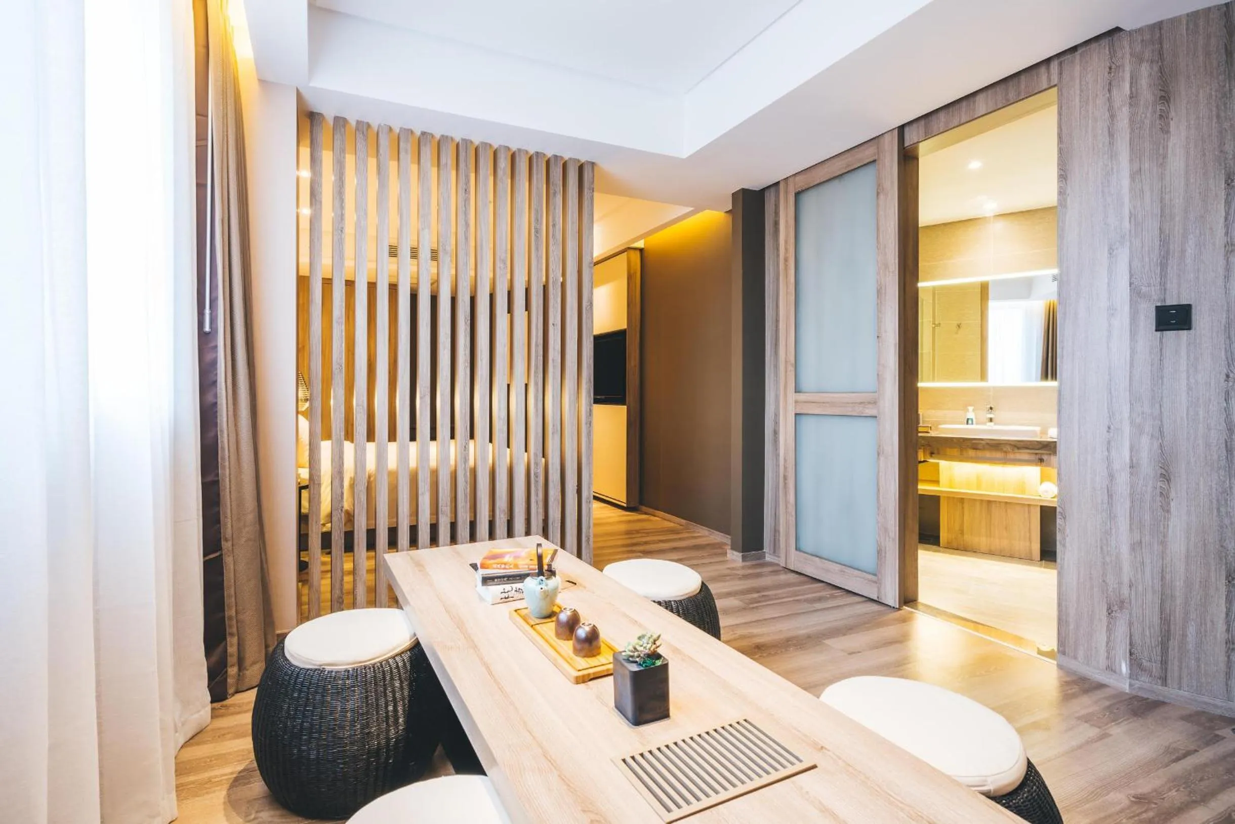 Bed in Atour Hotel Hongqiao Hub National Exhibition Center Shanghai