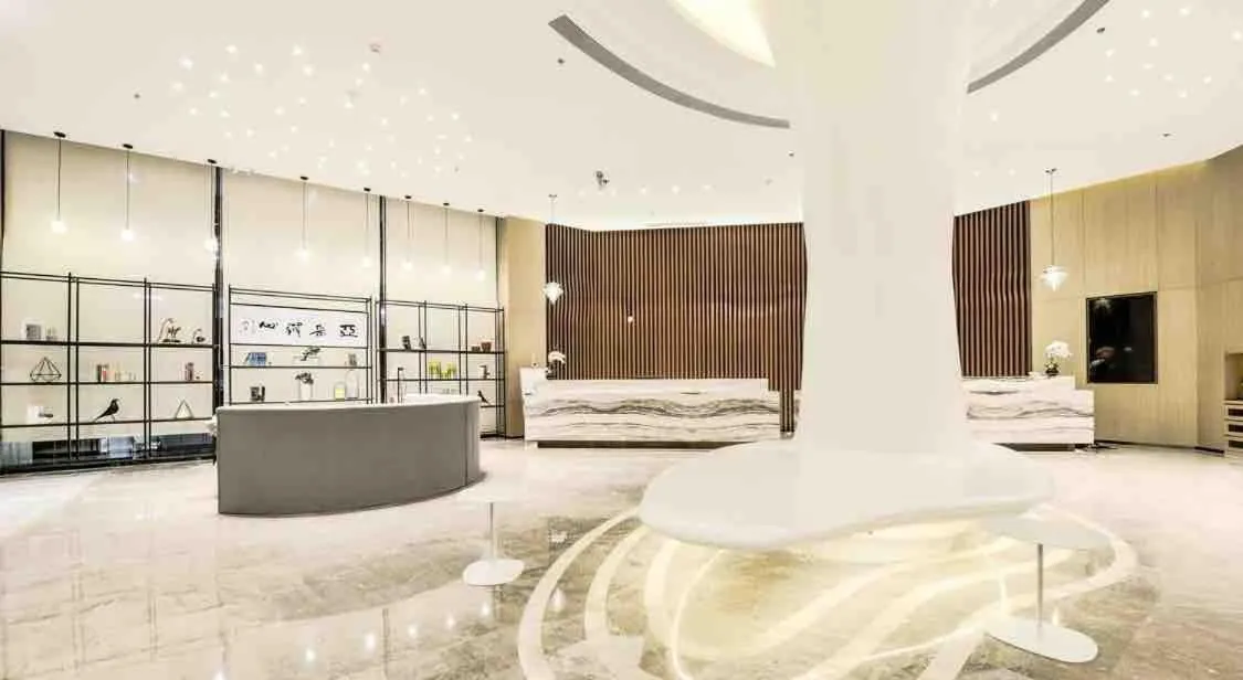 Bed in Atour Hotel Railway Station Dalian