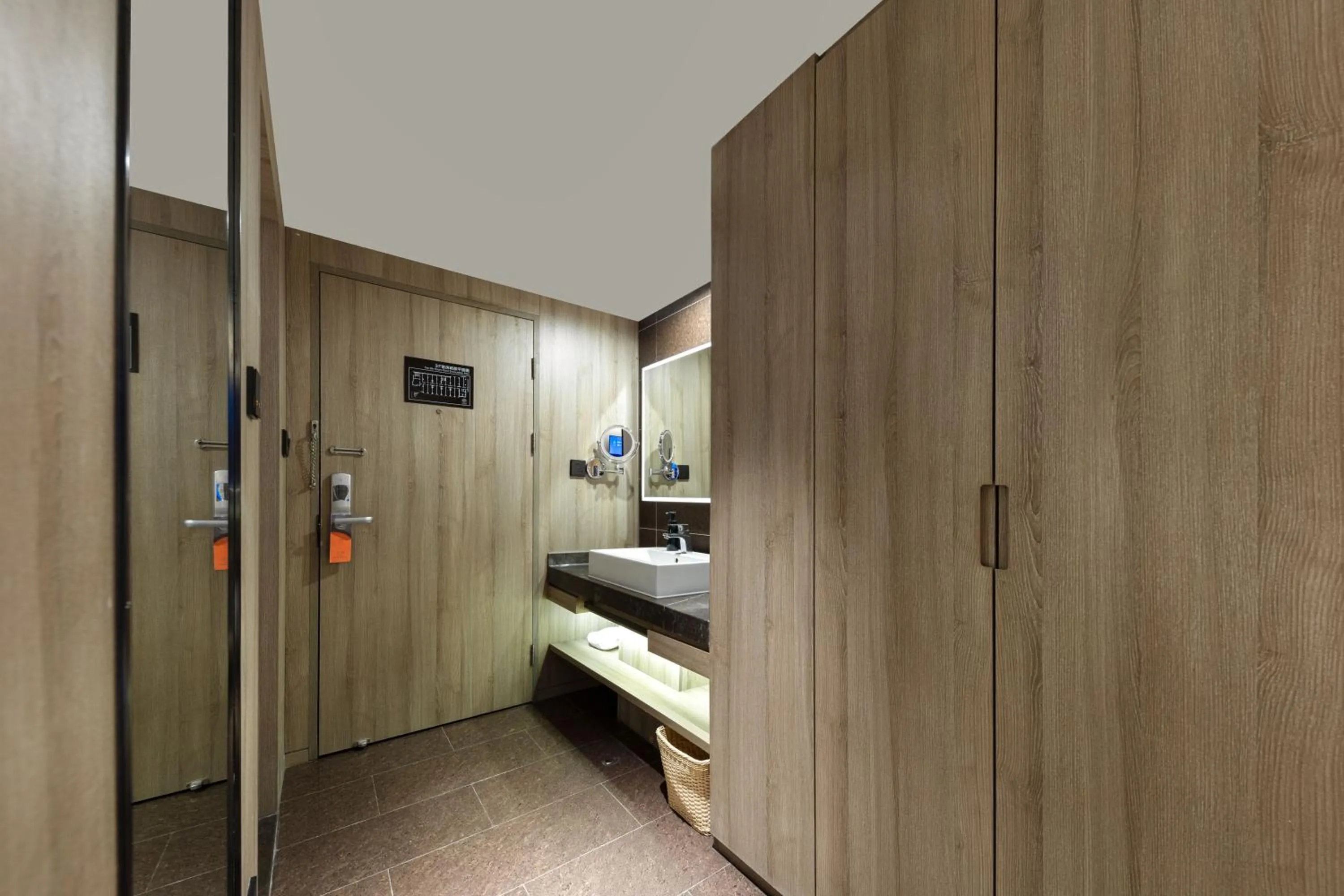 wardrobe, Bed in Atour Hotel Financial Street Beijing