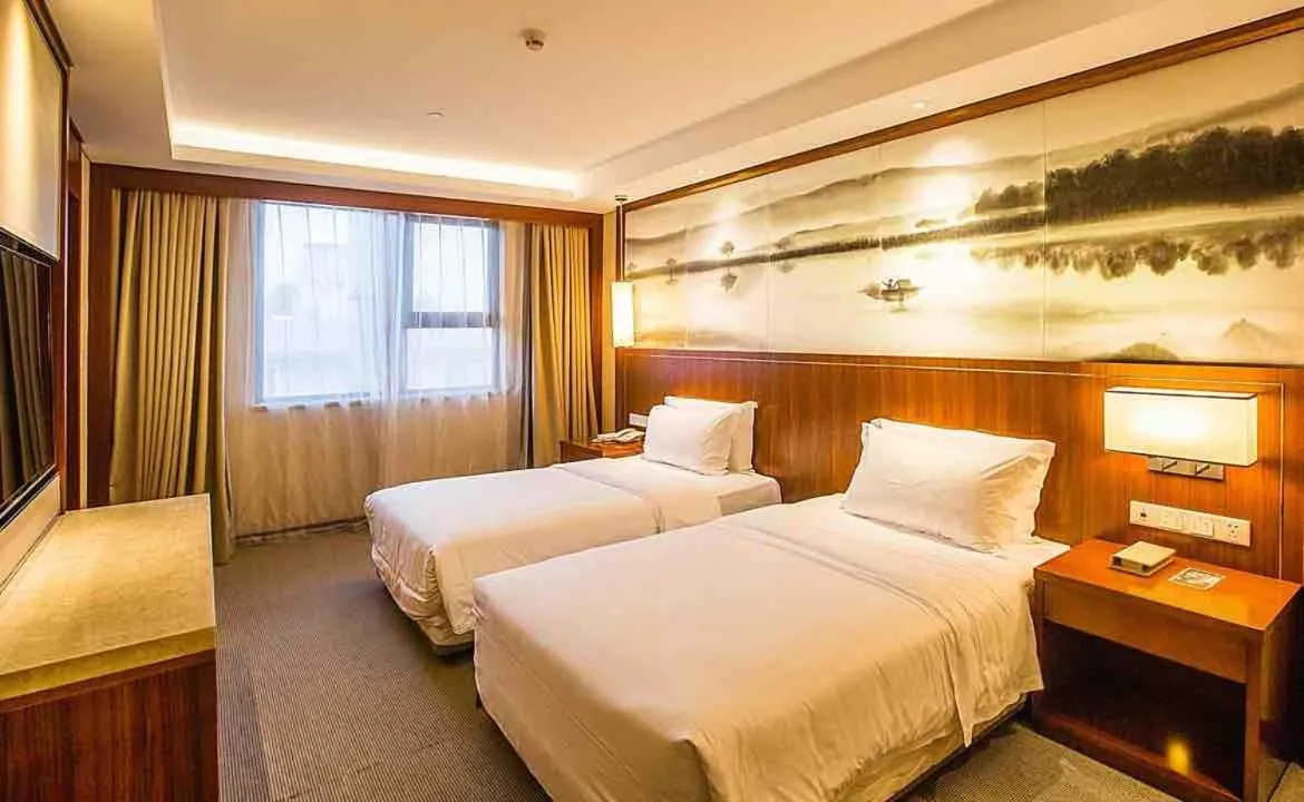 Bed in Atour Hotel Wangfujing Ave Xinjiekou Nanjing