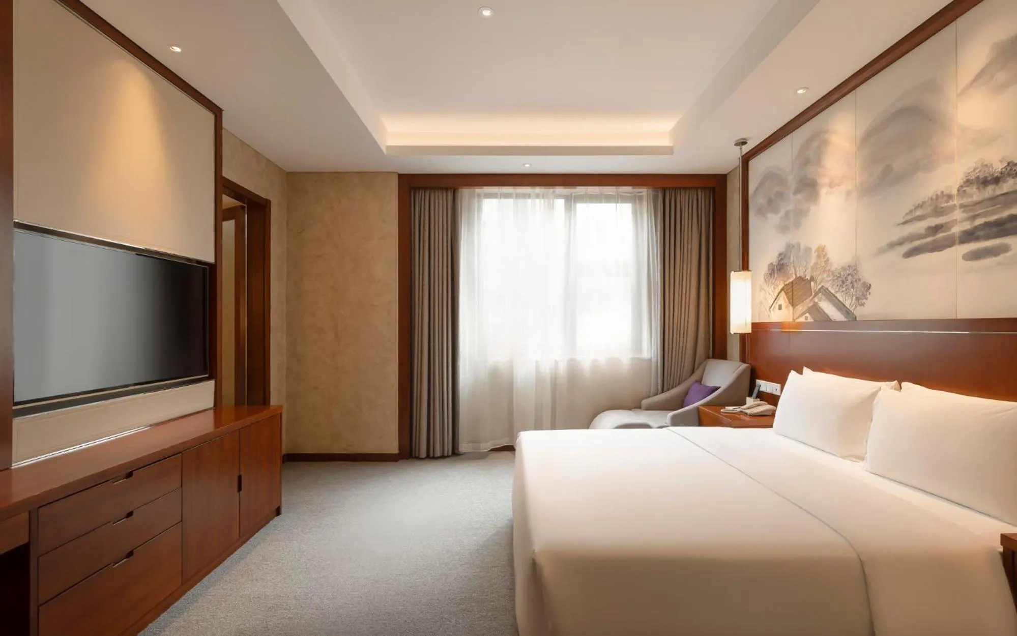 Bed in Atour Hotel Wangfujing Ave Xinjiekou Nanjing